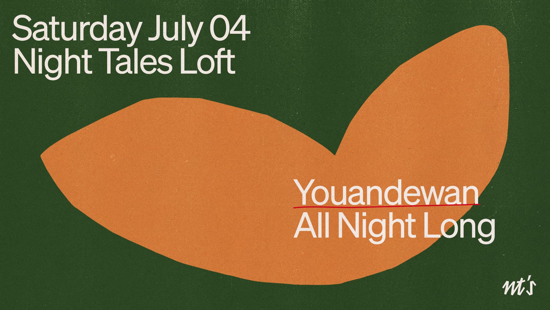 NT's Loft: Youandewan (All Night Long) at Night Tales Loft