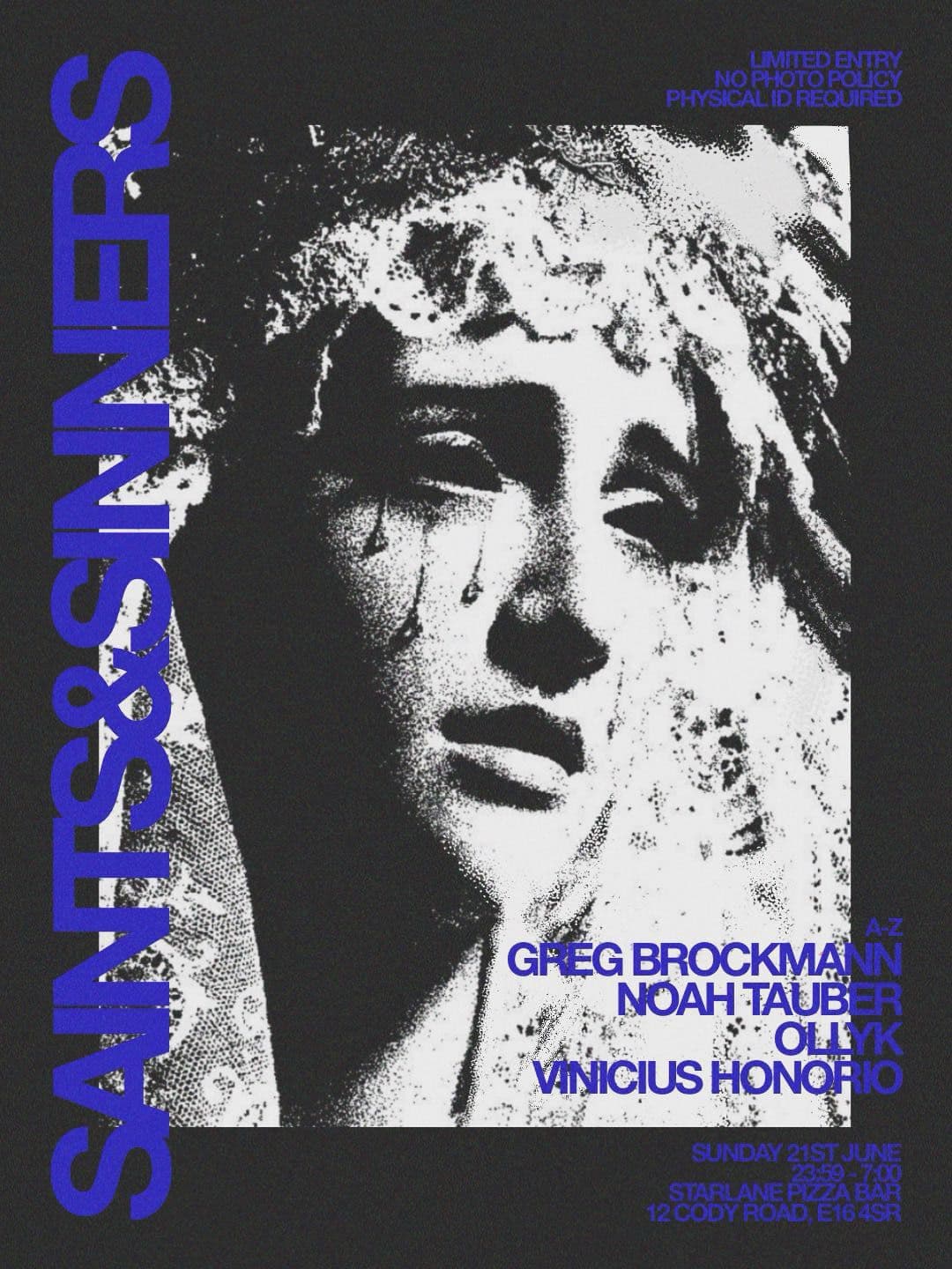 Saints & Sinners with Greg Brockmann, Noah Tauber, OllyK, Vinicius Honorio at Starlane Pizza Bar