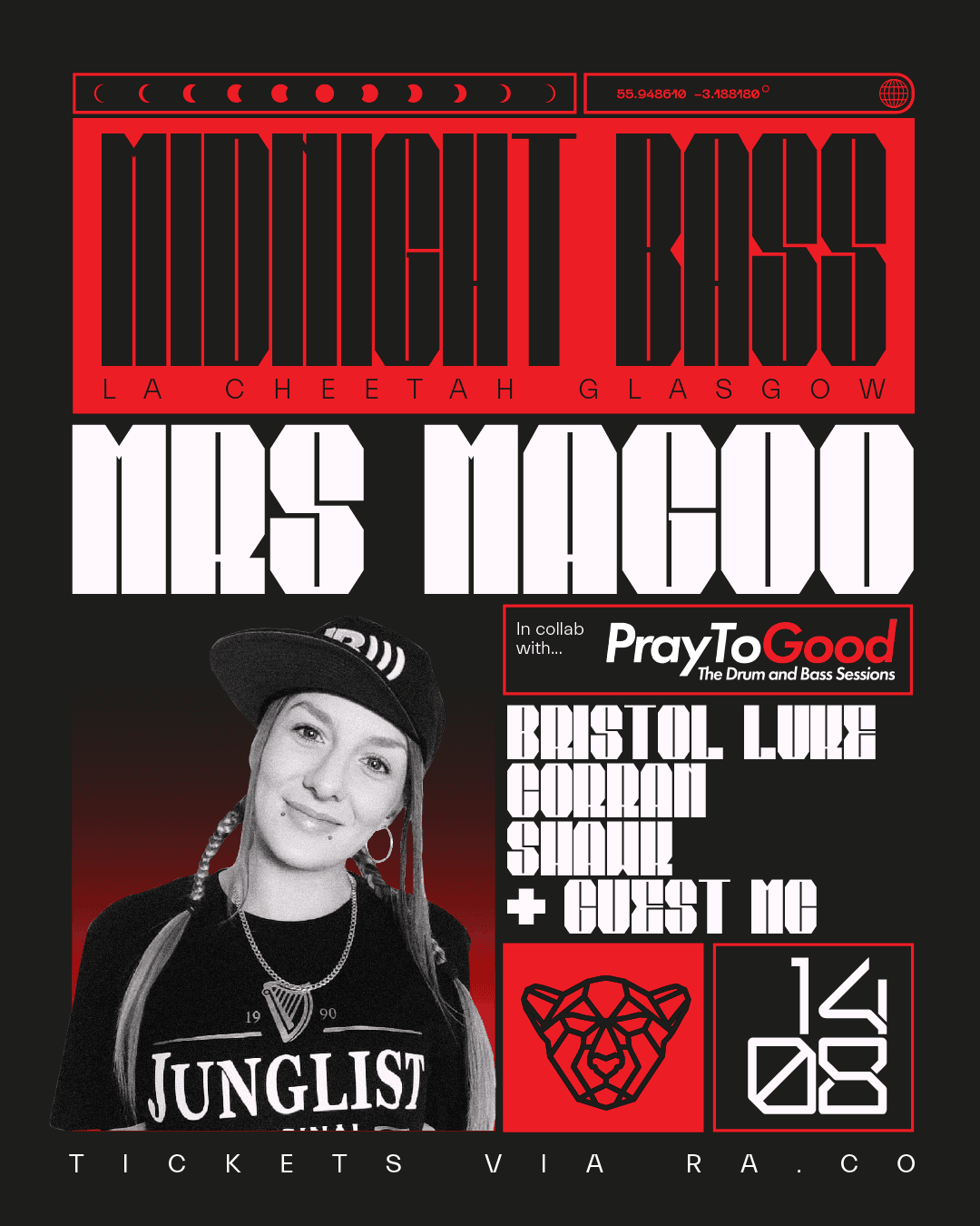 Midnight Bass x Pray To Good present Mrs Magoo at La Cheetah Club
