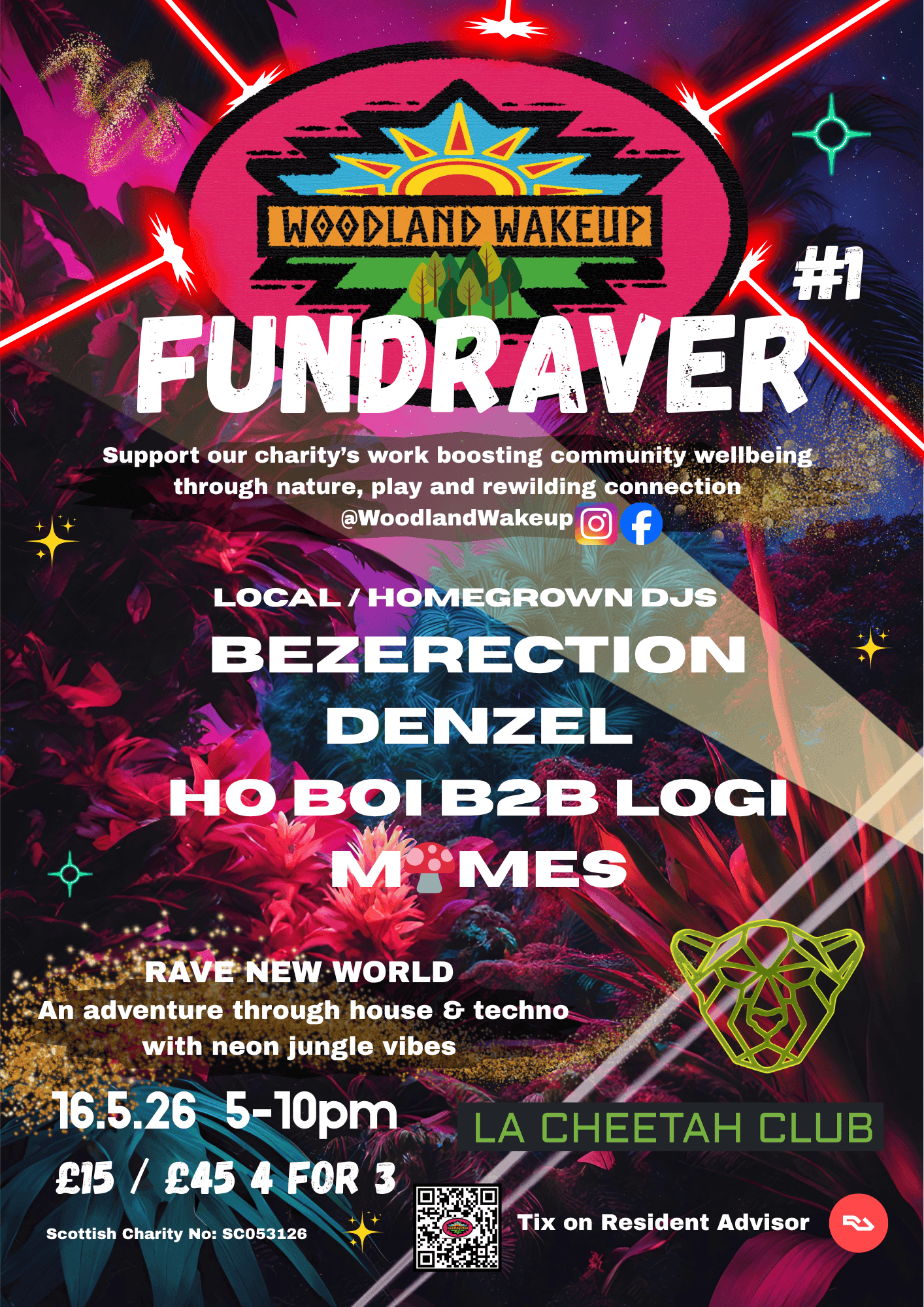 Woodland Wakeup Fundraver #1 at La Cheetah Club