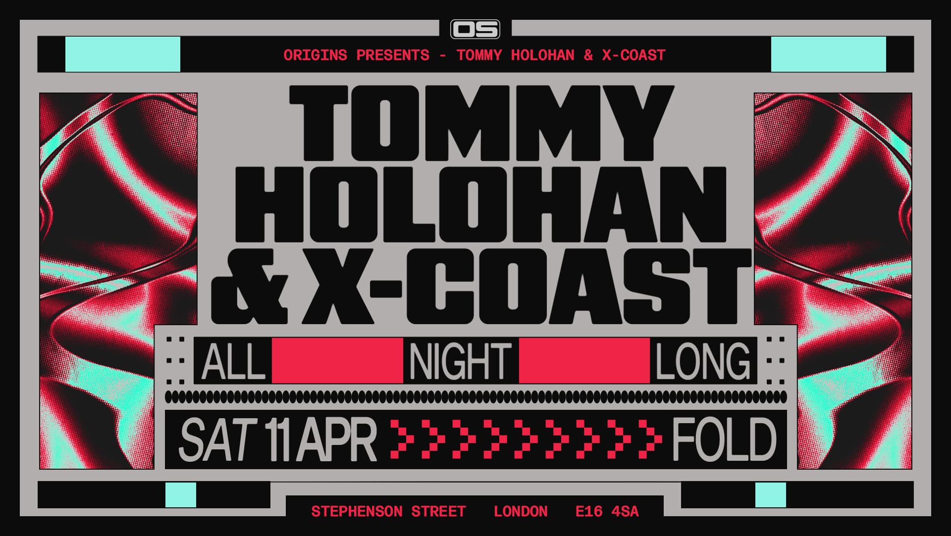 Origins: Tommy Holohan & X-Coast (All Night Long) at FOLD