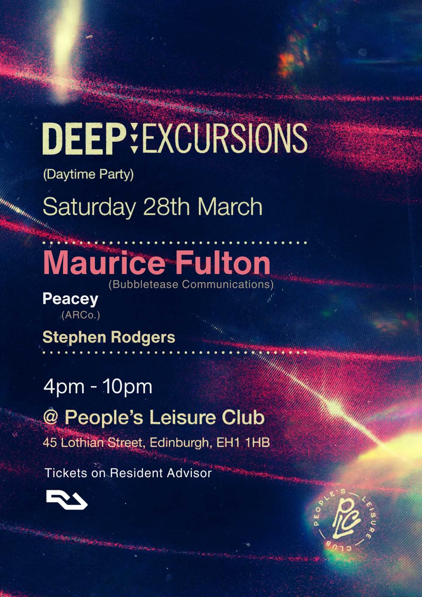 Deep Excursions (Daytime): Maurice Fulton at People Leisure Club