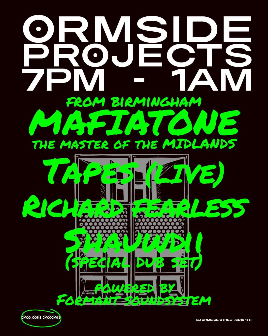 MAFIATONE from Birmingham + Tapes [LIVE] + Richard Fearless + SHAUWDII
