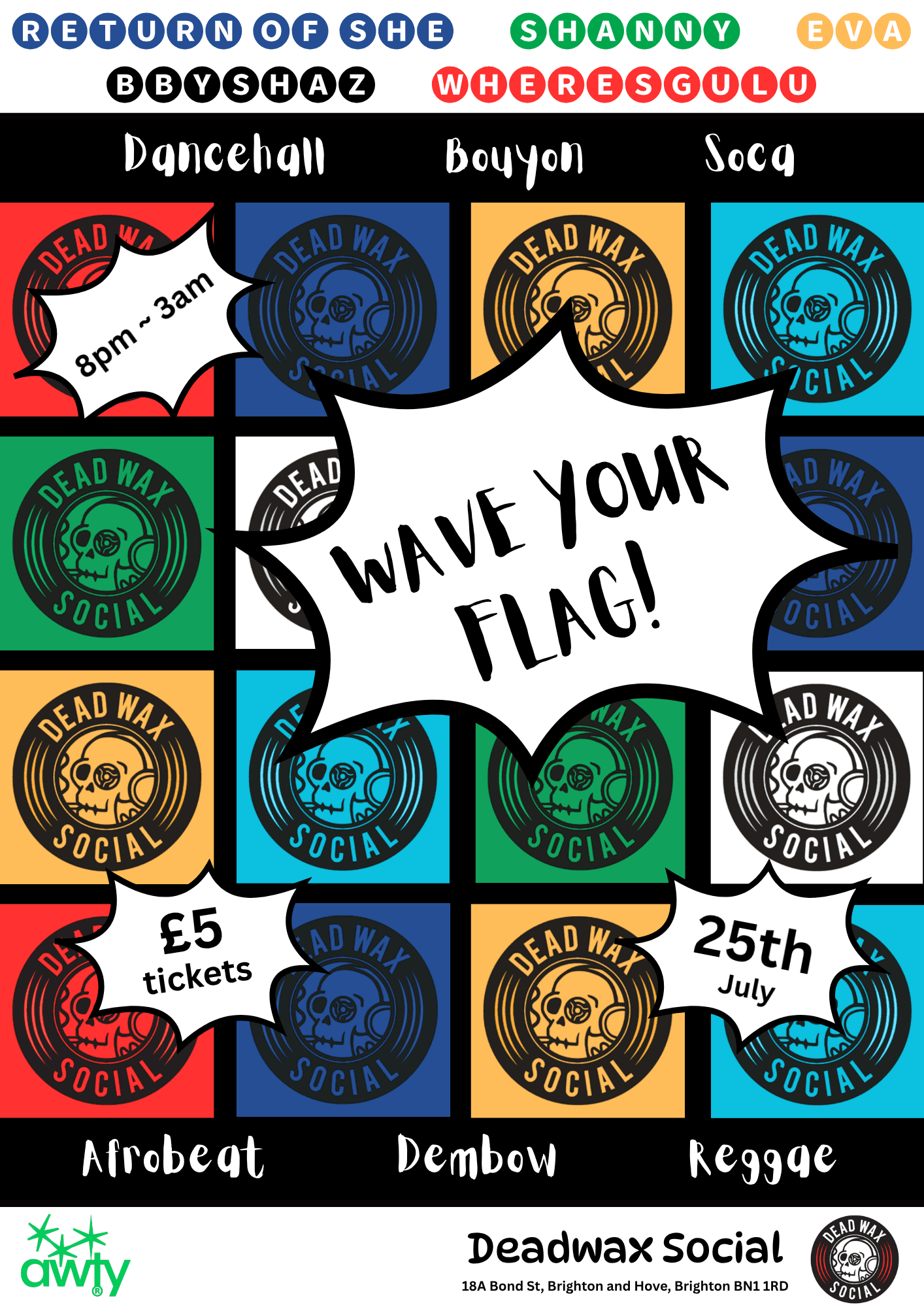 Wave Your Flag at Dead Wax Social