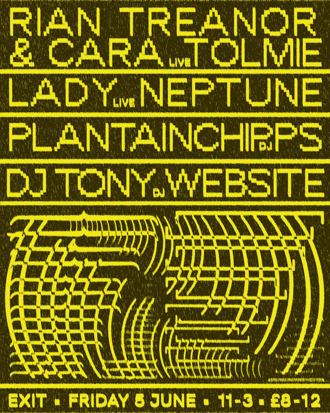 Rian Treanor & Cara Tolmie, Lady Neptune, Plantainchipps, DJ Tony Website