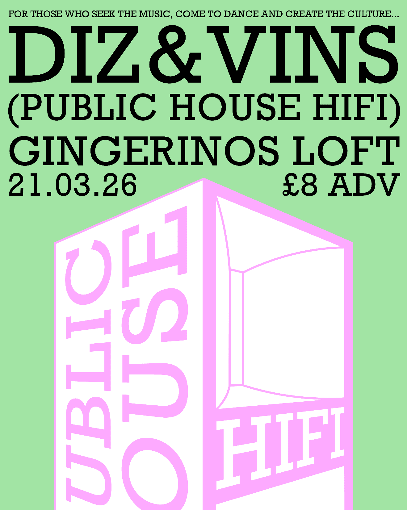 Public House Hifi Residents Party at Gingerino's Pizza