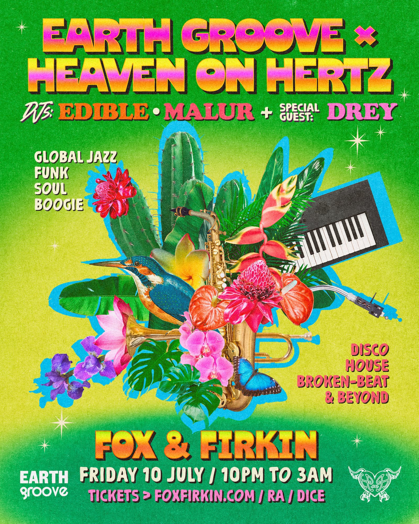 Earth Groove X Heaven on Hertz at Fox And Firkin