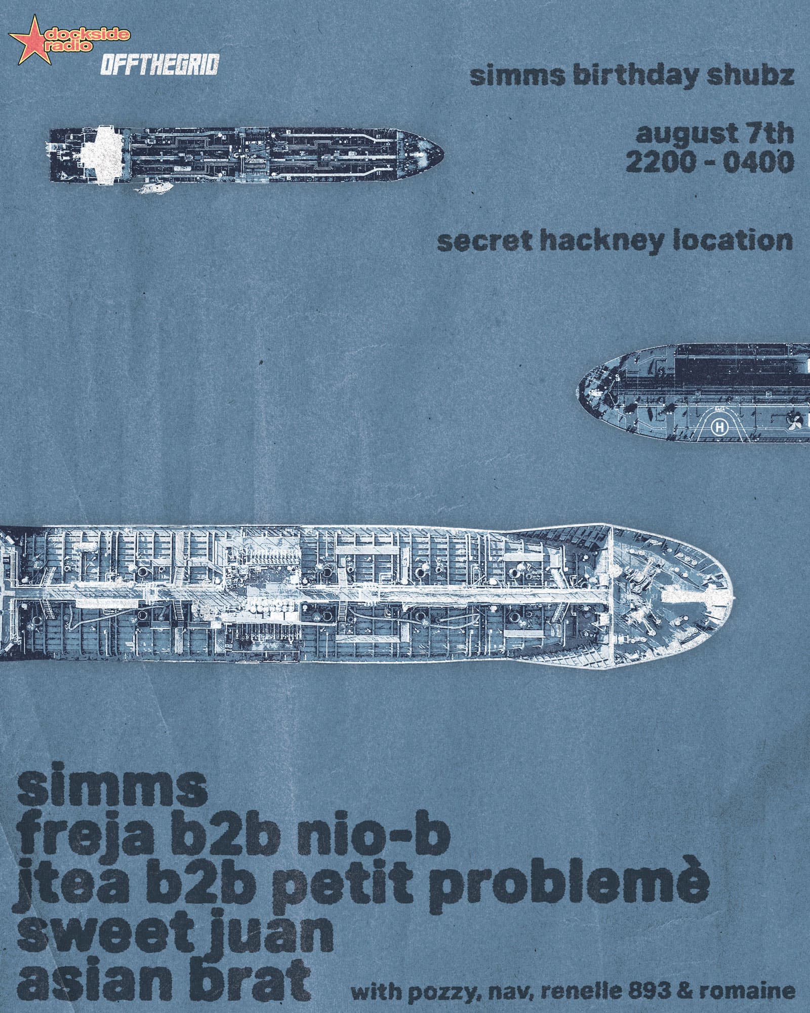 SIMMS BIRTHDAY SHUBZ [SECRET HACKNEY LOCATION]