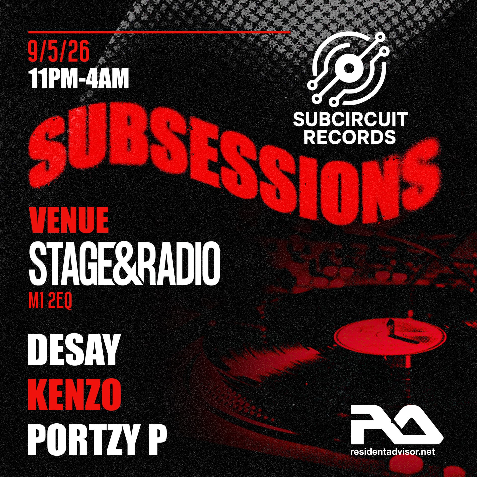 SubSessions at Stage And Radio
