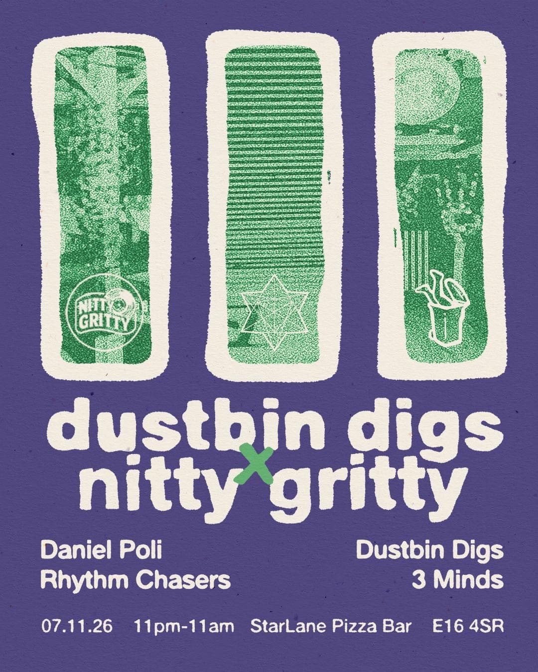 Nitty Gritty x Dustbin Digs at Star Lane Pizza Bar