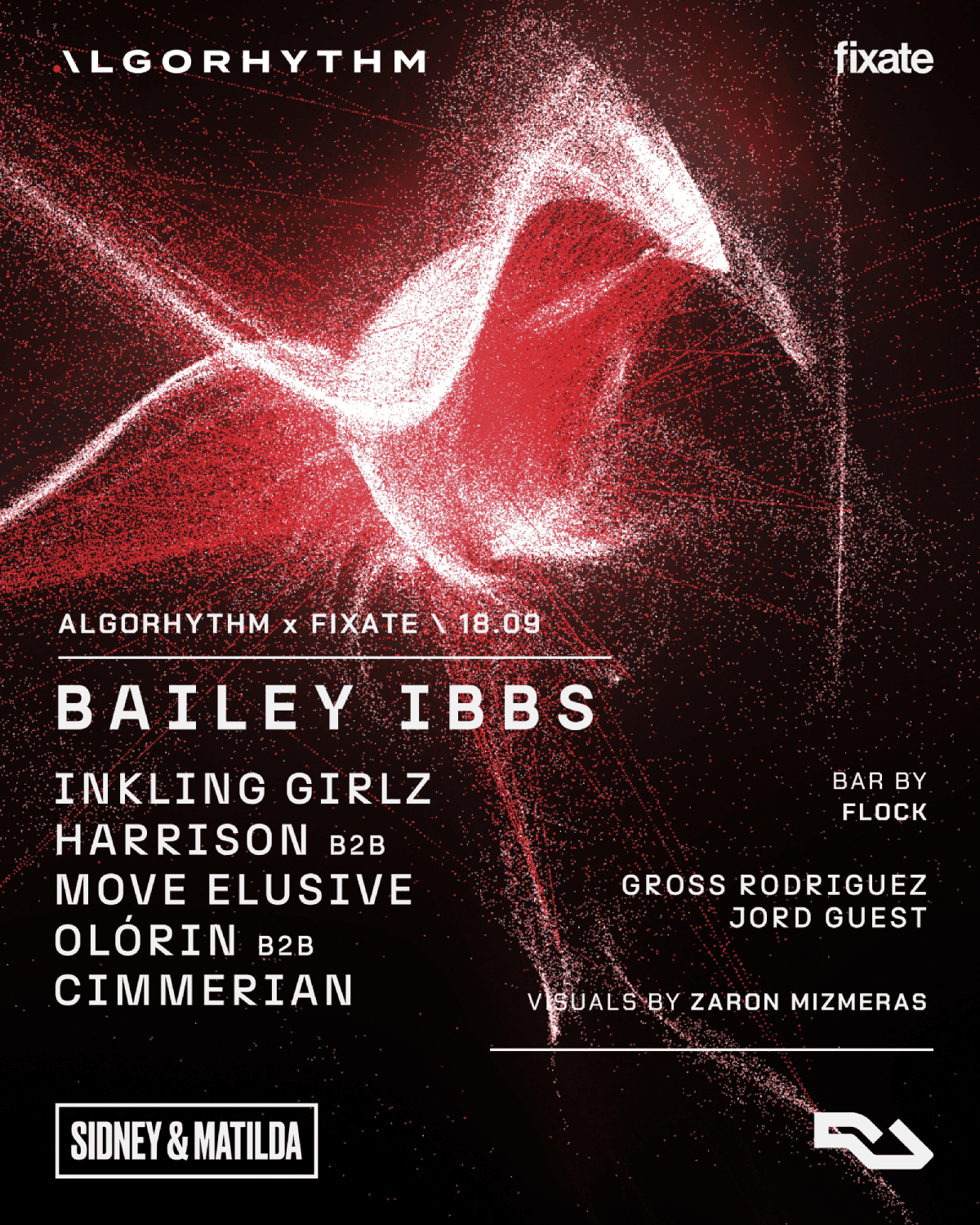 ALGORHYTHM x Fixate: Bailey Ibbs, INKLING GIRLZ, Flock + more at Sidney & Matilda