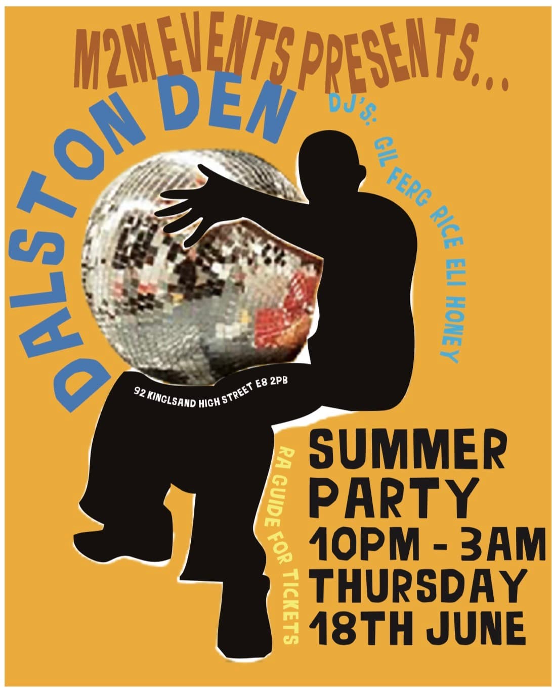 M2M Events presents: Summer Party at the Den at Dalston Den