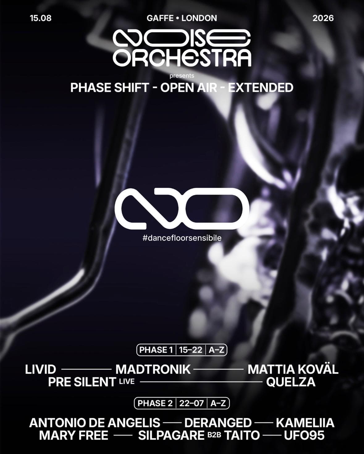 Noise Orchestra presents: PHASE SHIFT – Open Air Extended at Gaffe
