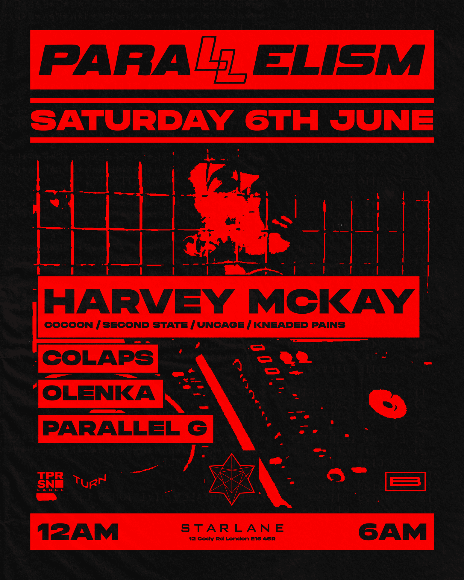 [CANCELLED] Parallelism with Harvey Mckay ( Cocoon) at Starlane Pizza Bar