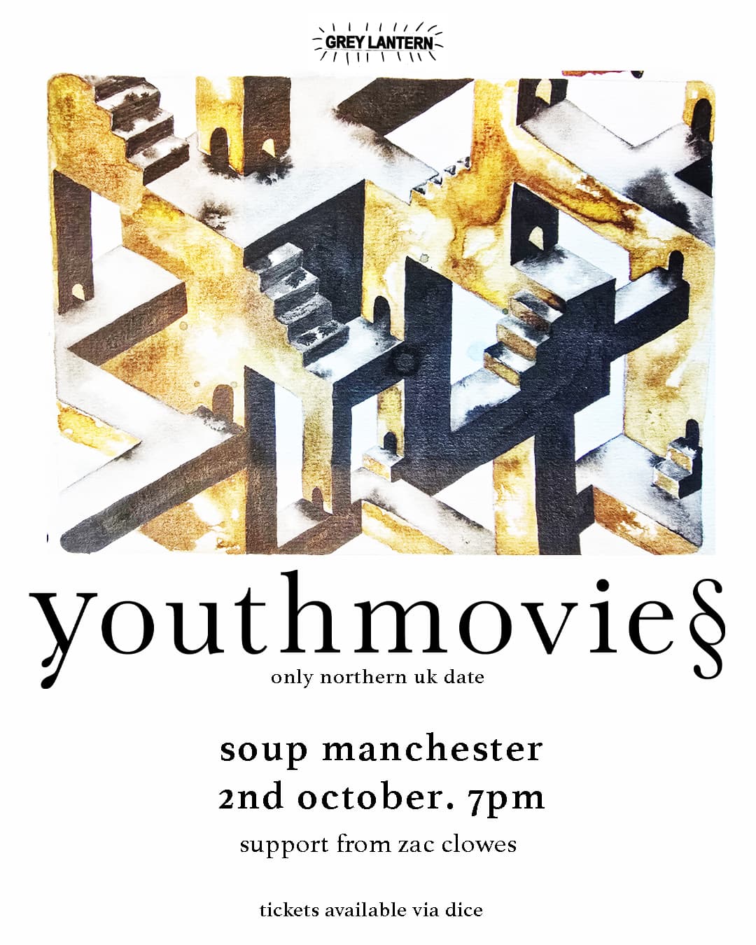 Grey Lantern presents: Youthmovies / Zac Clowe at SOUP