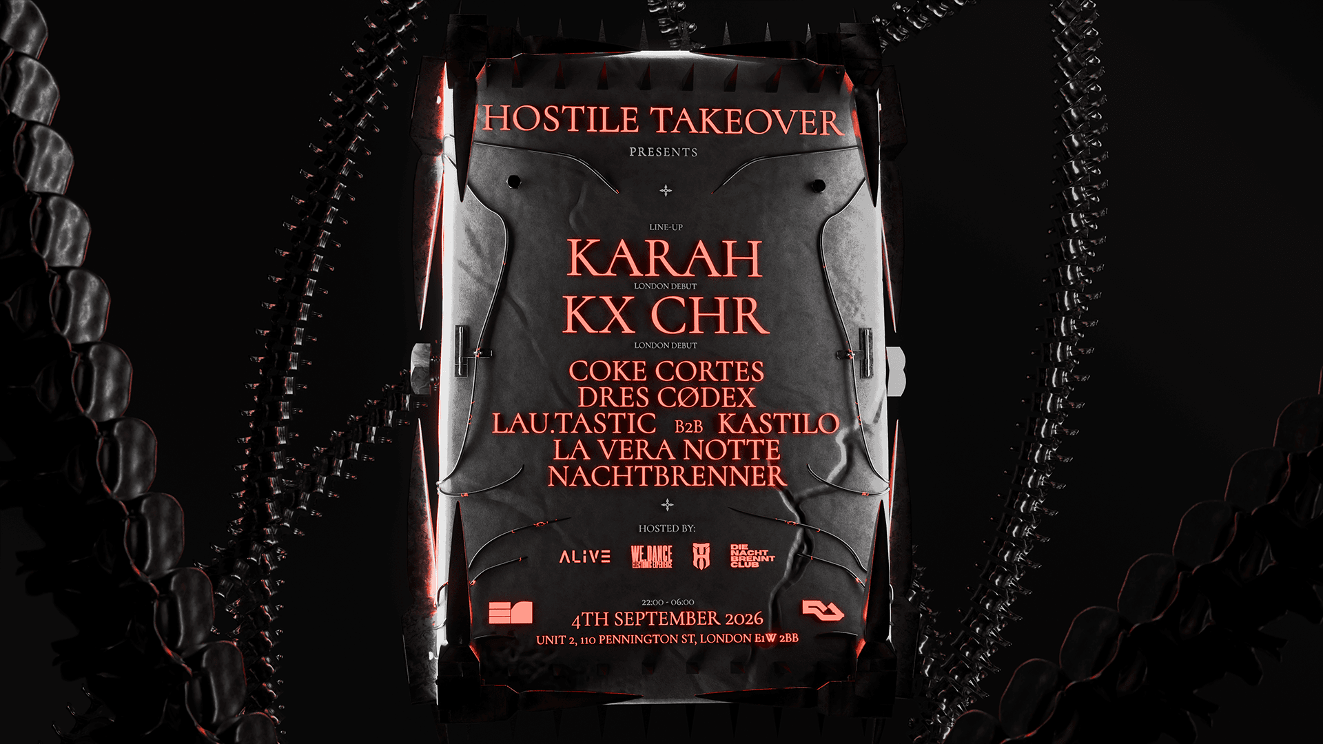 Hostile Takeover - KARAH & KX CHR London Debut at E1