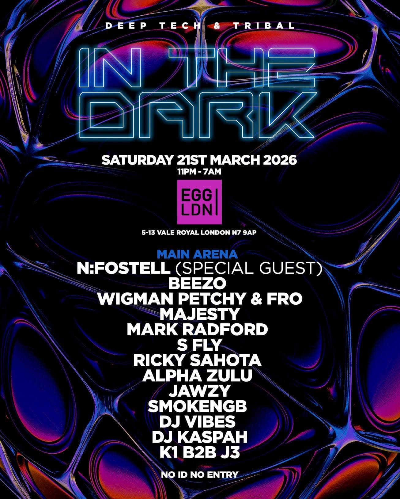 InTheDark 2026 Opening Party at Egg - Deep Tech Tribal House at The Egg   London