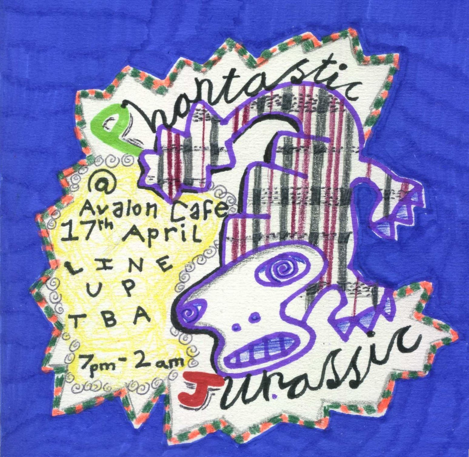 PJ: Phantastic Jurassic at Avalon Cafe Bermondsey