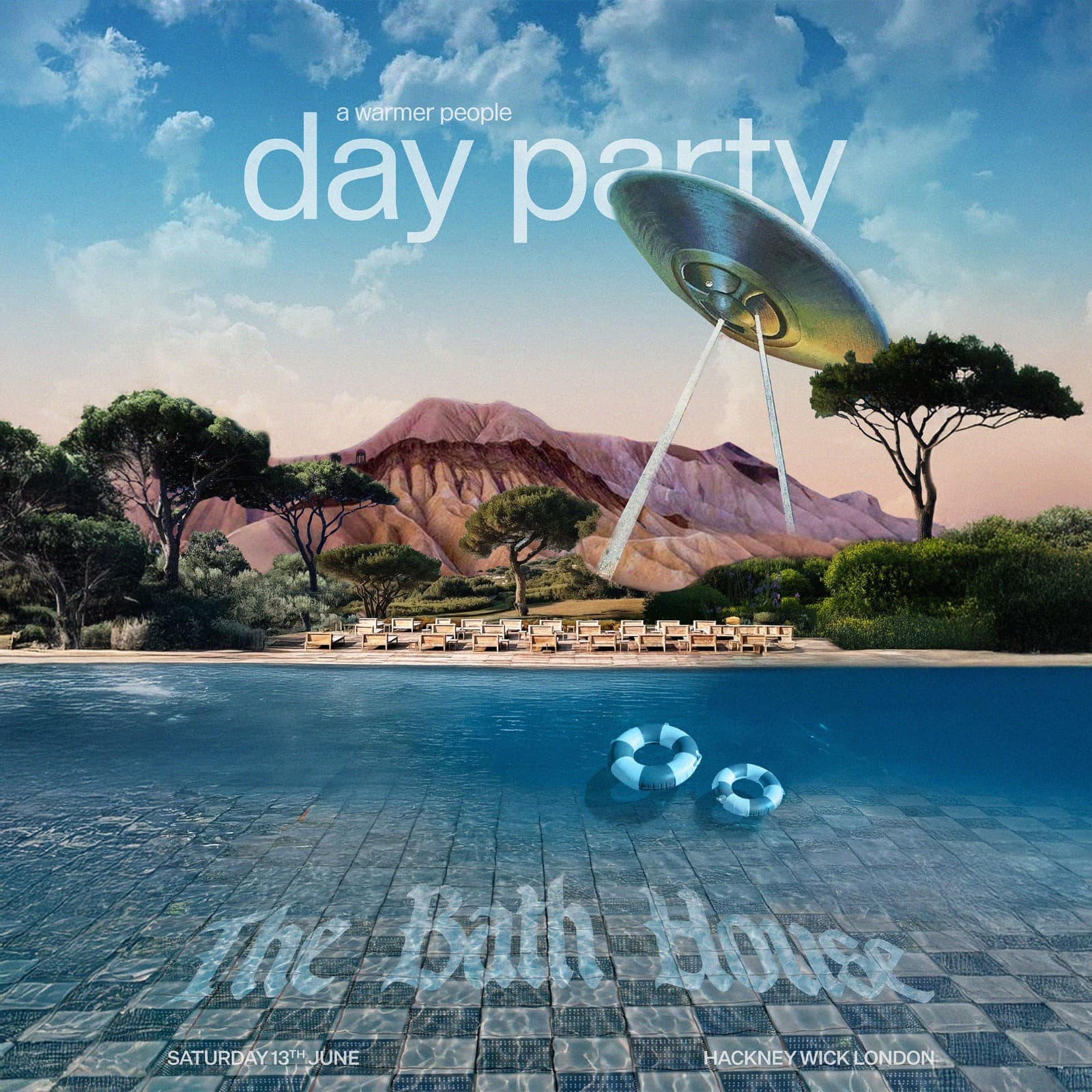 a Warmer People day party at The Bath House