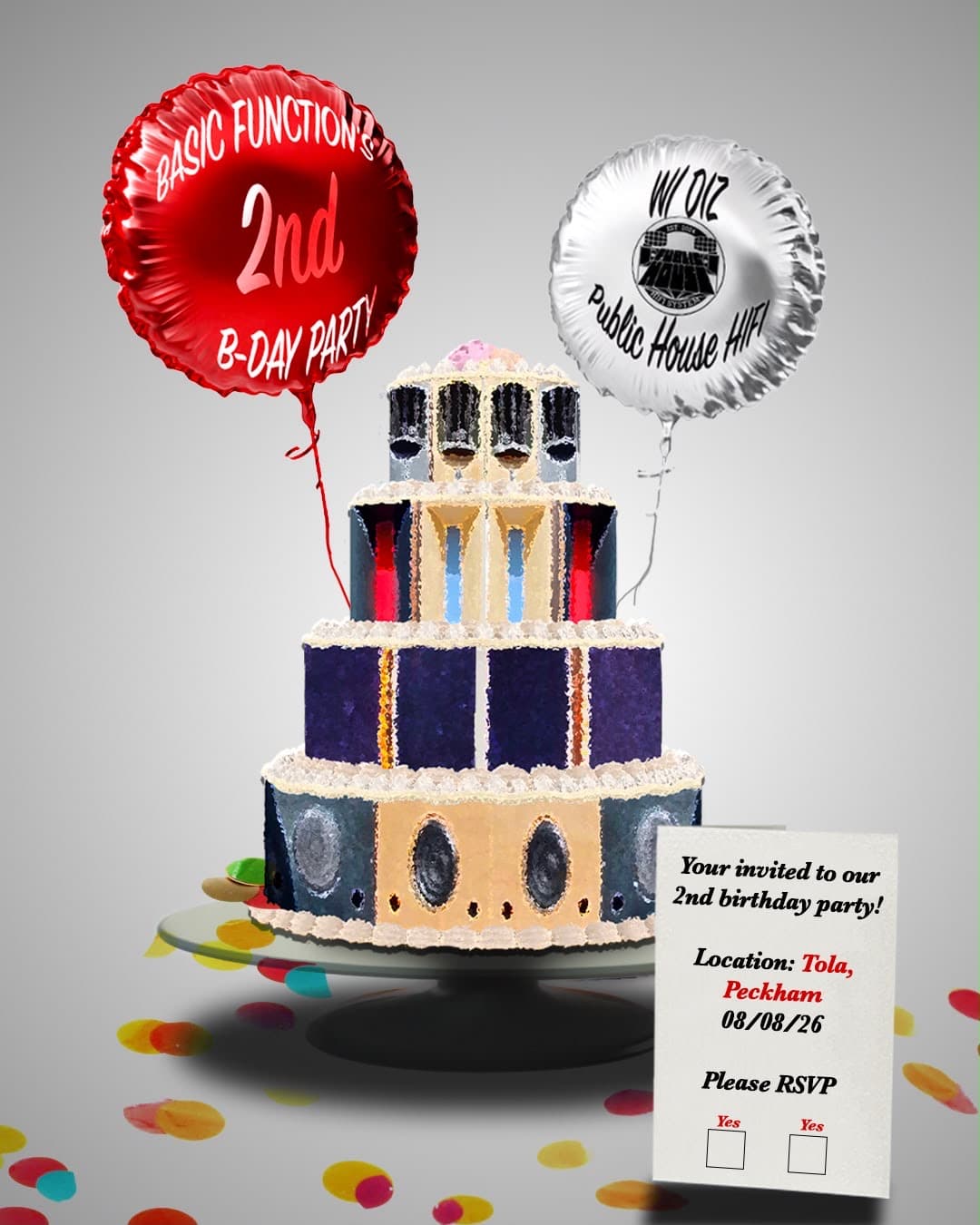 Basic Function's Second Birthday with Public House Hifi at Tola
