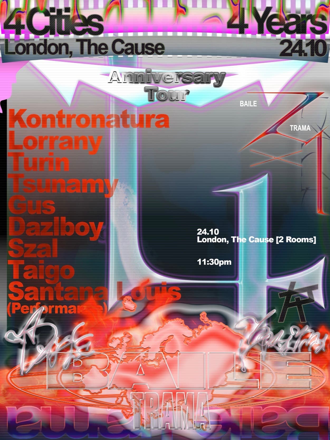 BAILE TRAMA 4TH ANNIVERSARY at The Cause London