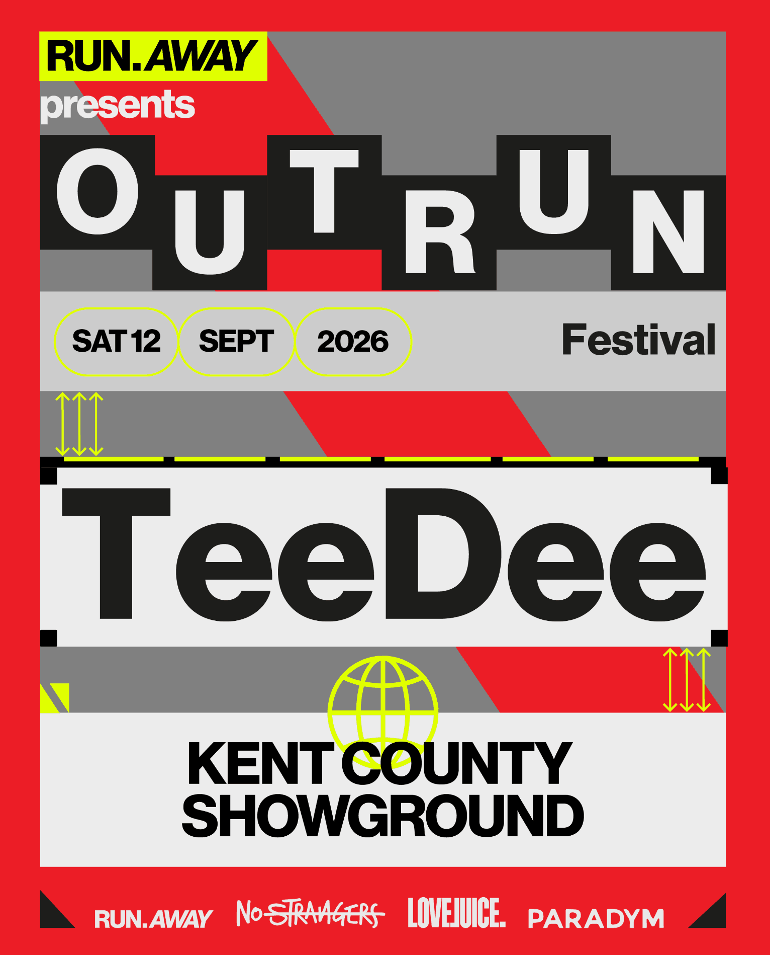 RUN AWAY presents OUT RUN FESTIVAL - 1st Headliner TeeDee