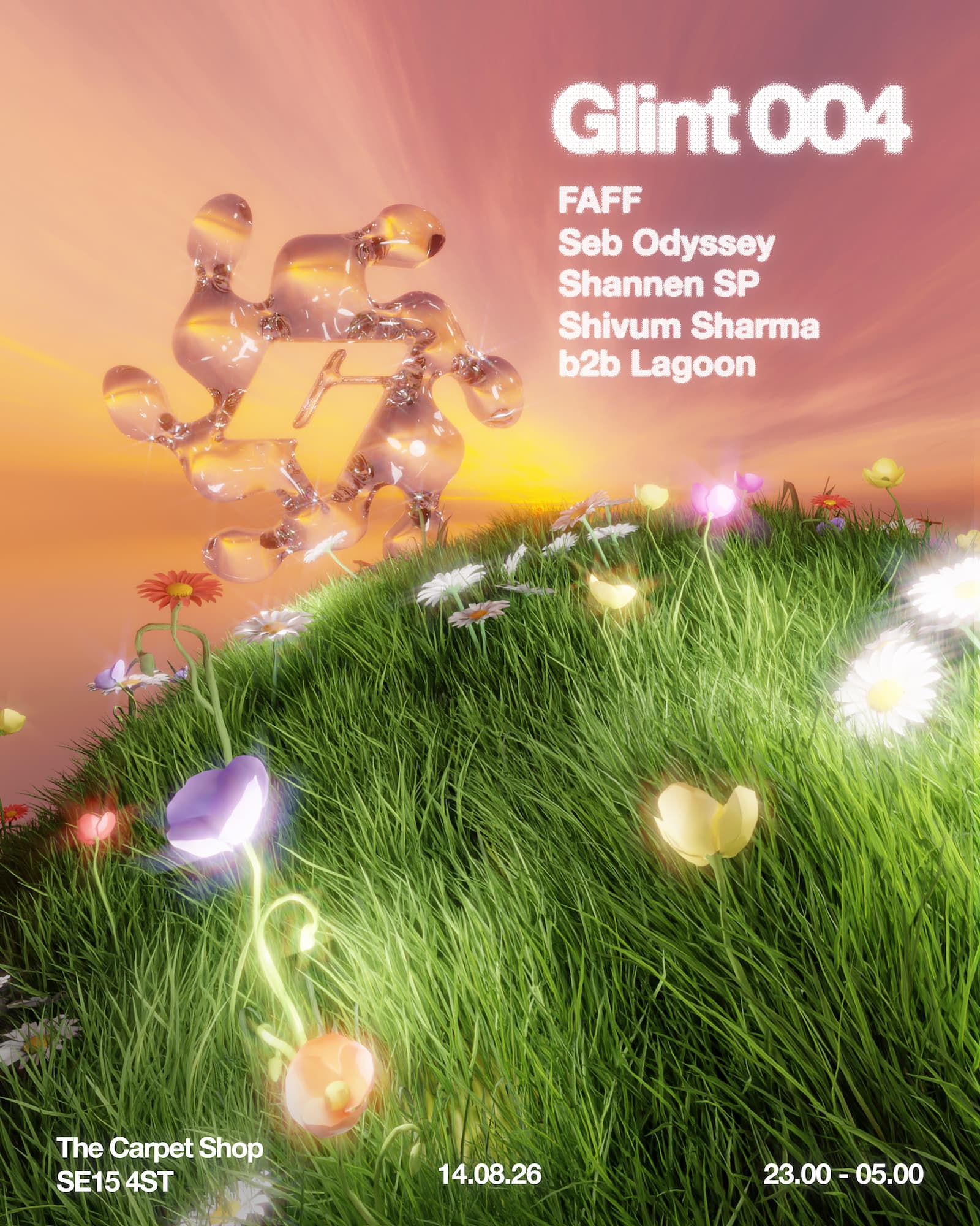 Glint 004: Leo's Revenge with FAFF, Seb Odyssey, Shannen SP + Shivum Sharma b2b Lagoon at The Carpet Shop