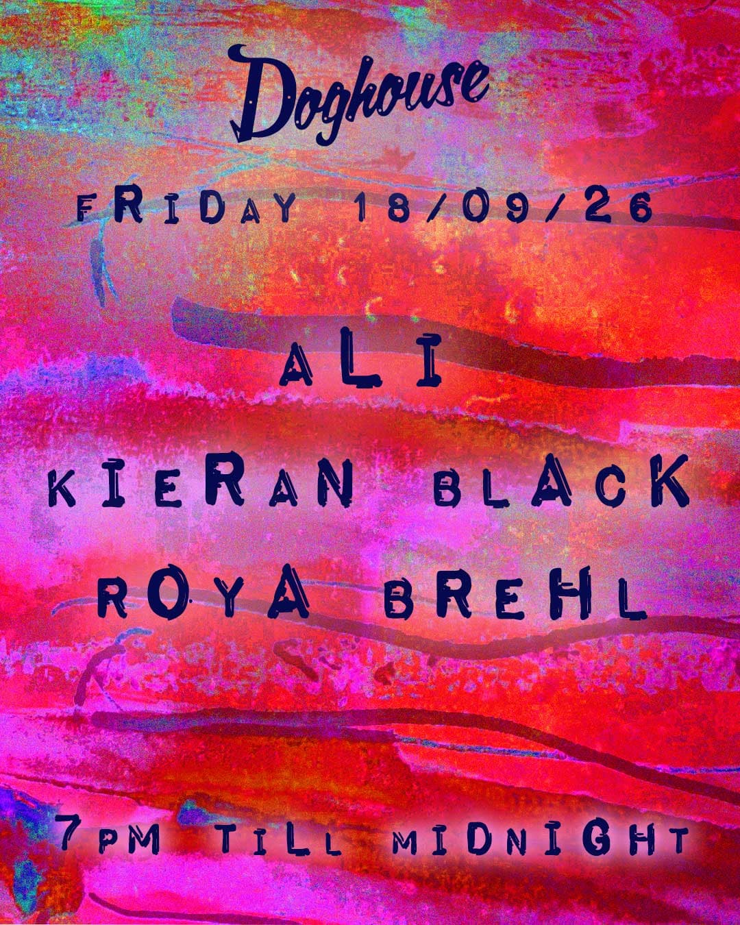 Ali, Kieran Black & Roya Brehl at Doghouse