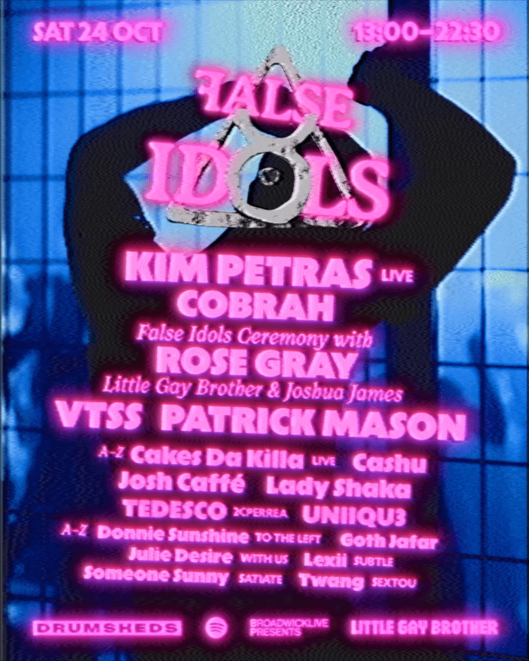 False Idols w/ Kim Petras (live), COBRAH, Rose Gray, VTSS, Patrick Mason at Drumsheds