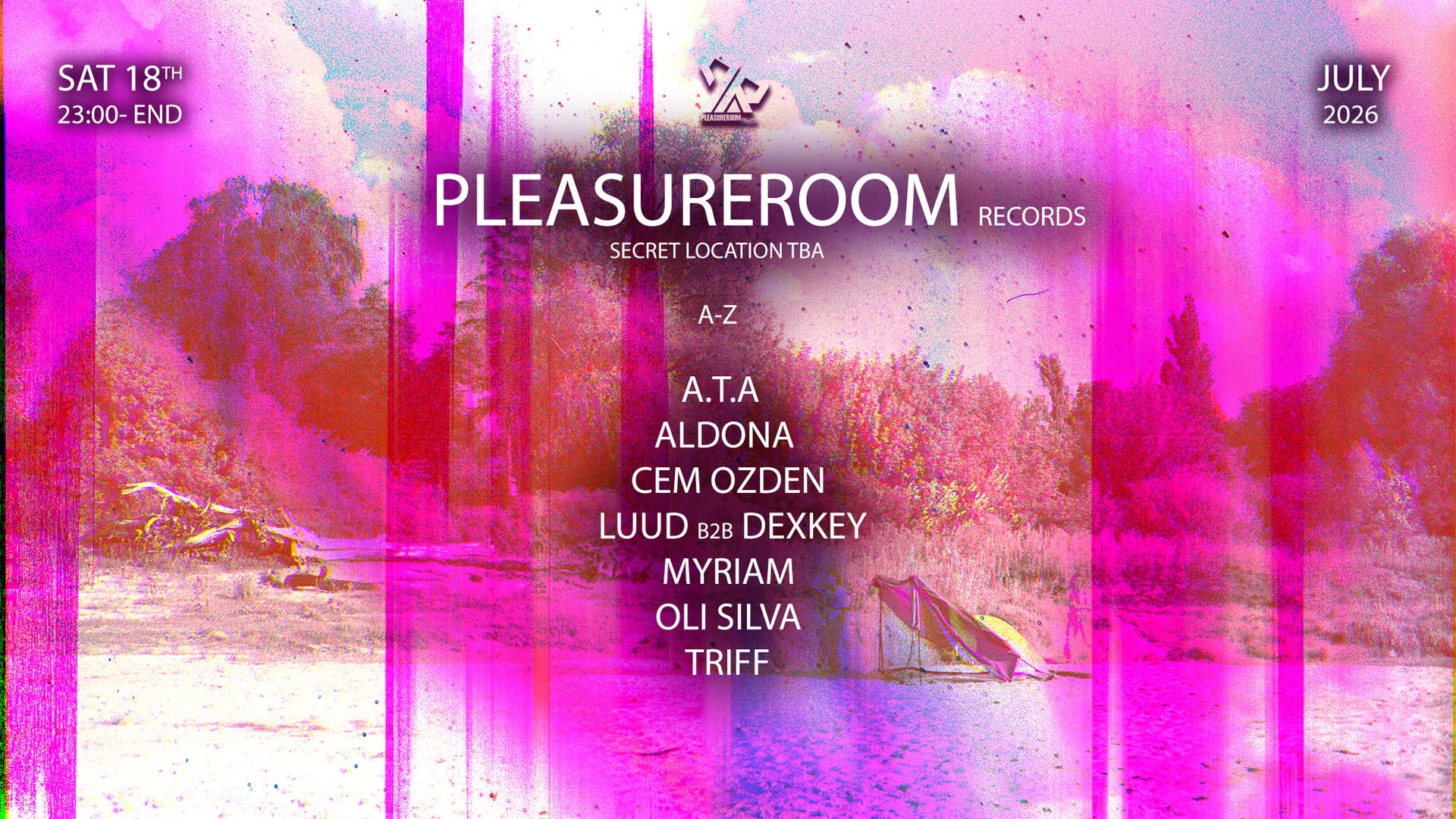 Pleasureroom Records with A.T.A, Aldona, Cem Ozden, LUUD b2b Dexkey, Myriam, Oli Silva, Triff