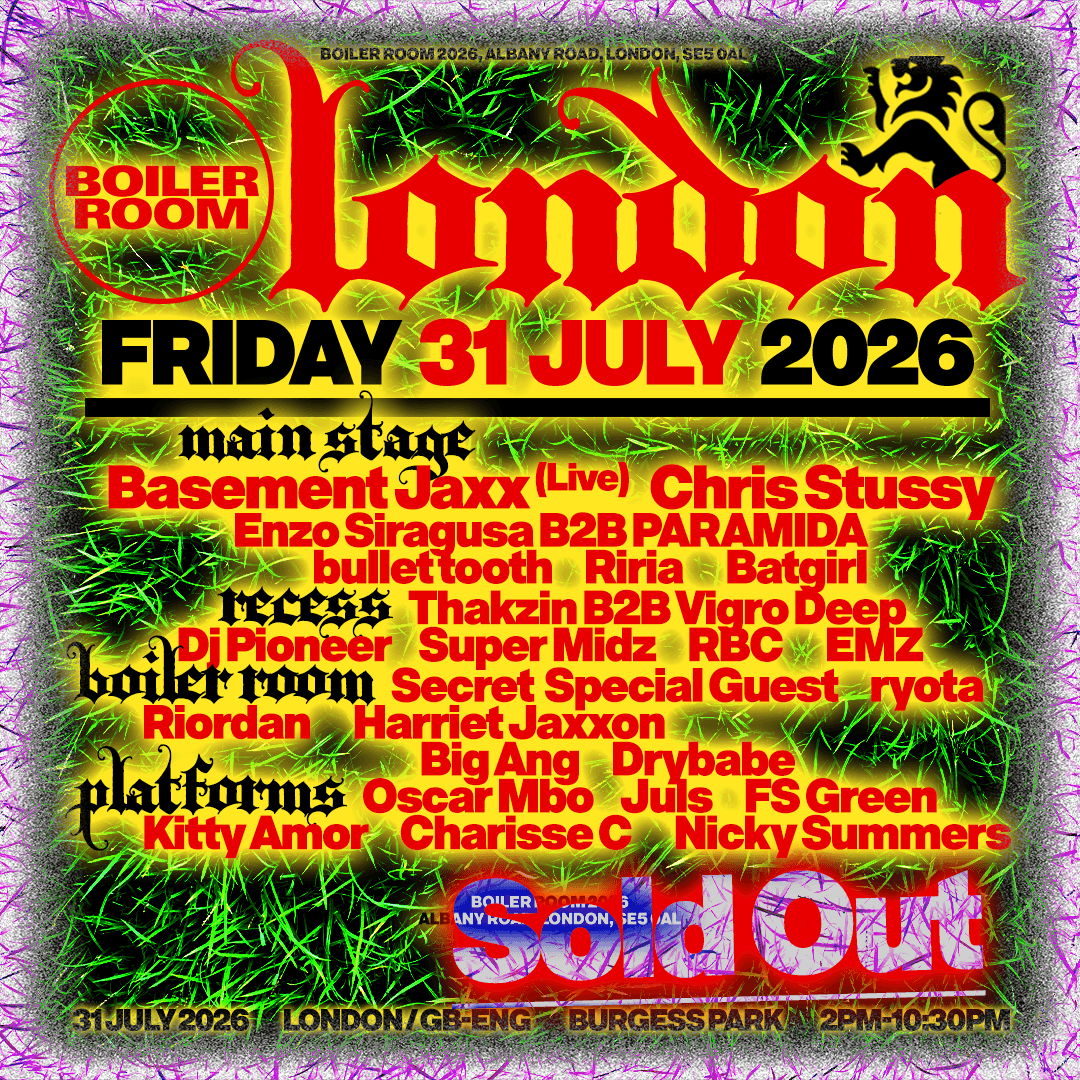Boiler Room: London at BURGESS PARK