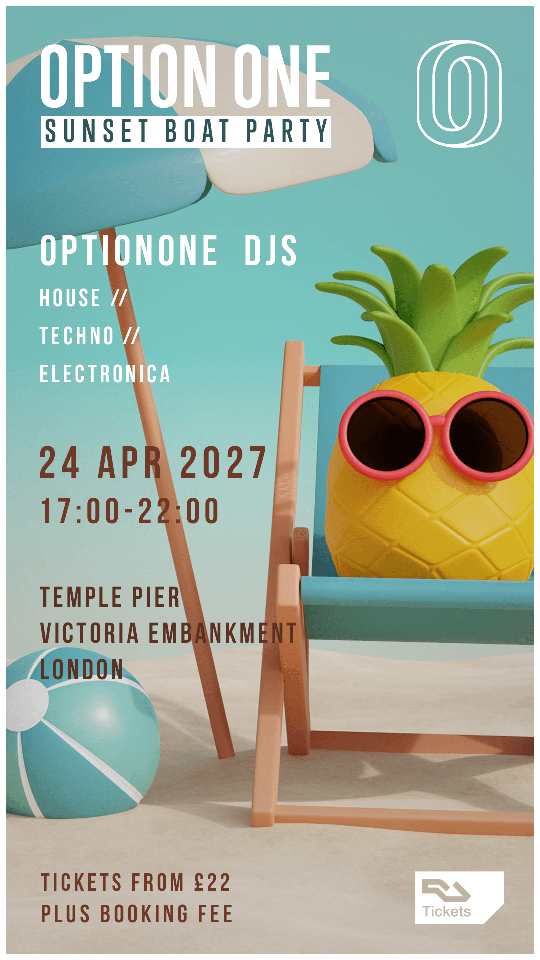 [Rescheduled] OptionOne On The Thames - Sunset Boat Party