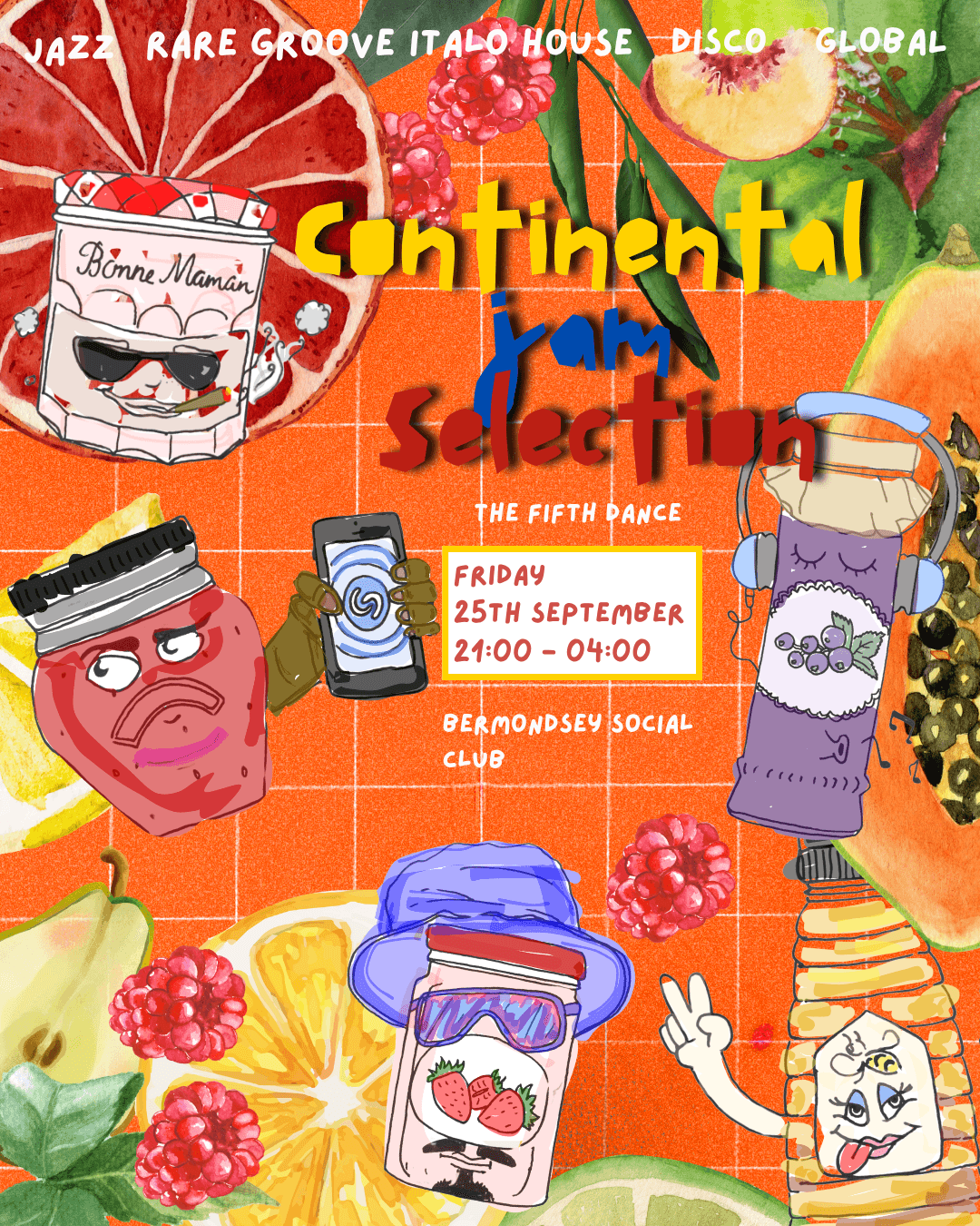 Continental Jam Selection: A Night of Global Jazz, Funk, Disco & House at The Bermondsey Social Club