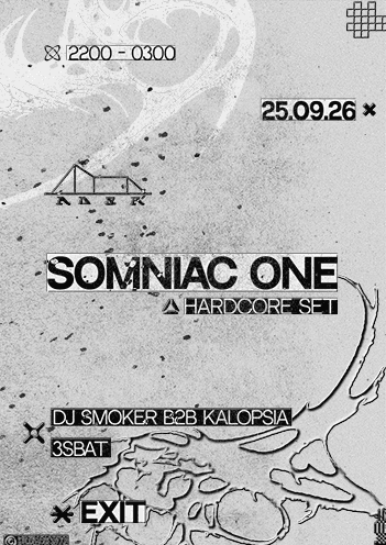 A.D.S.R w/ Somniac One, Kalopsia, DJ Smoker, 3SBAT at EXIT Glasgow