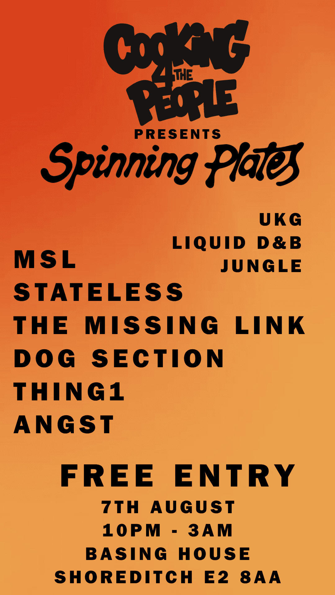 Cooking for the People presents: Spinning Plates