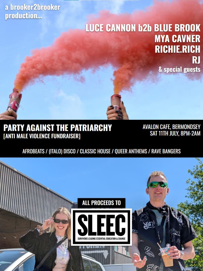 Party Against The Patriarchy at Avalon Cafe Bermondsey