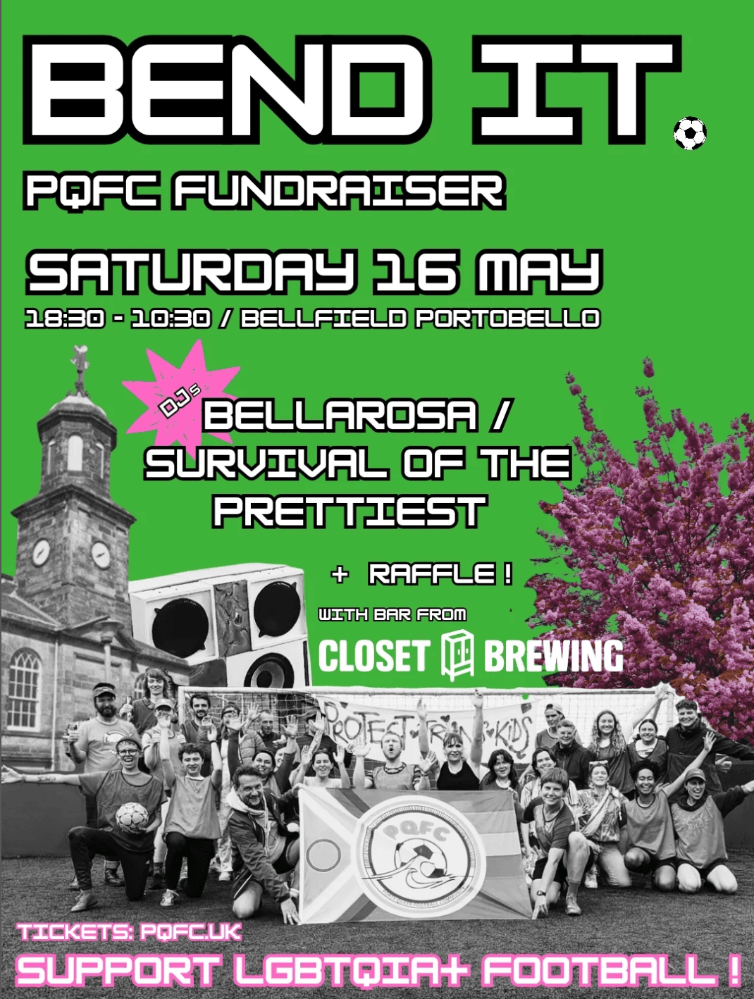 Bend It PQFC Fundraiser at Bellfield