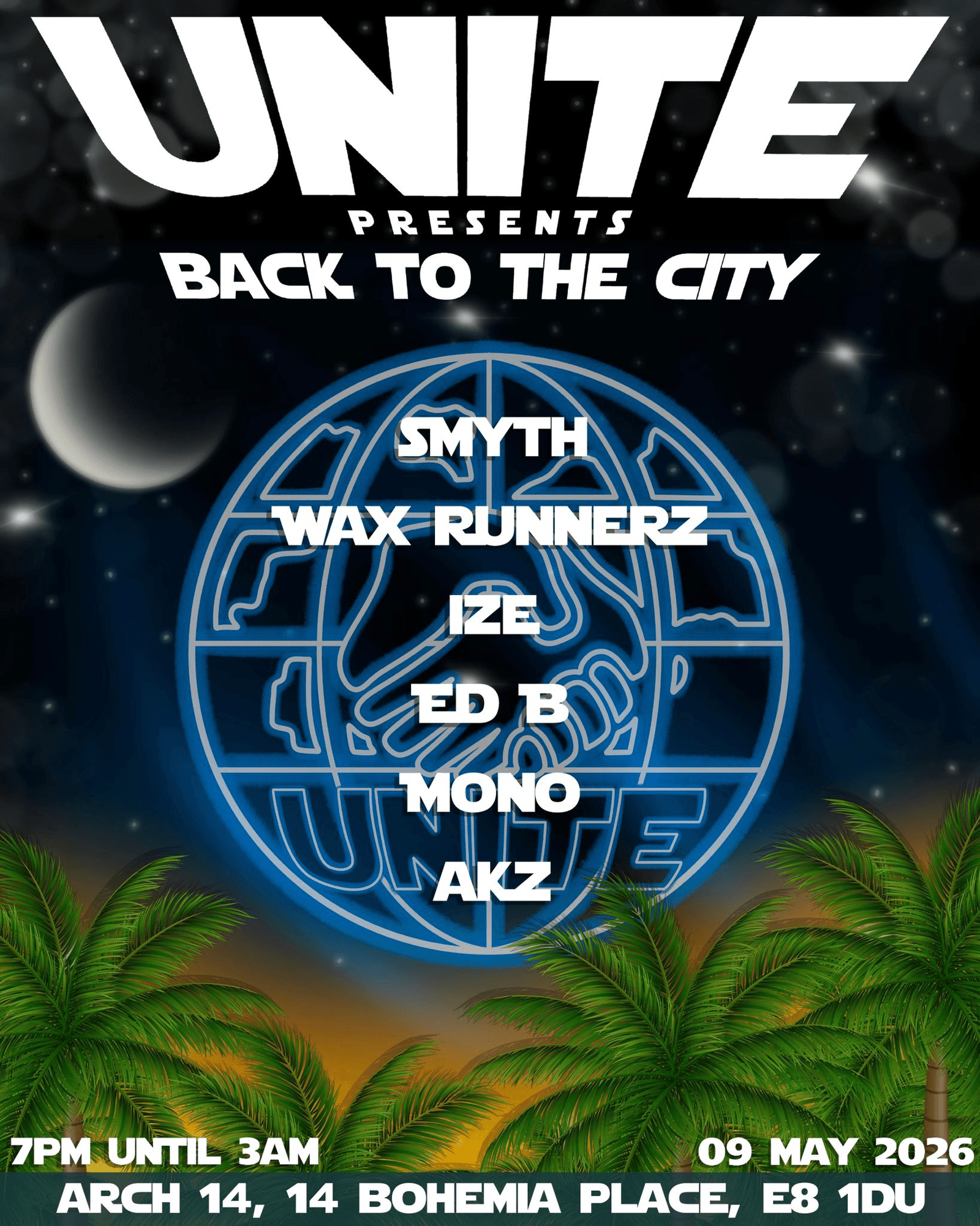 Unite Presents Back to the City at Arch 14
