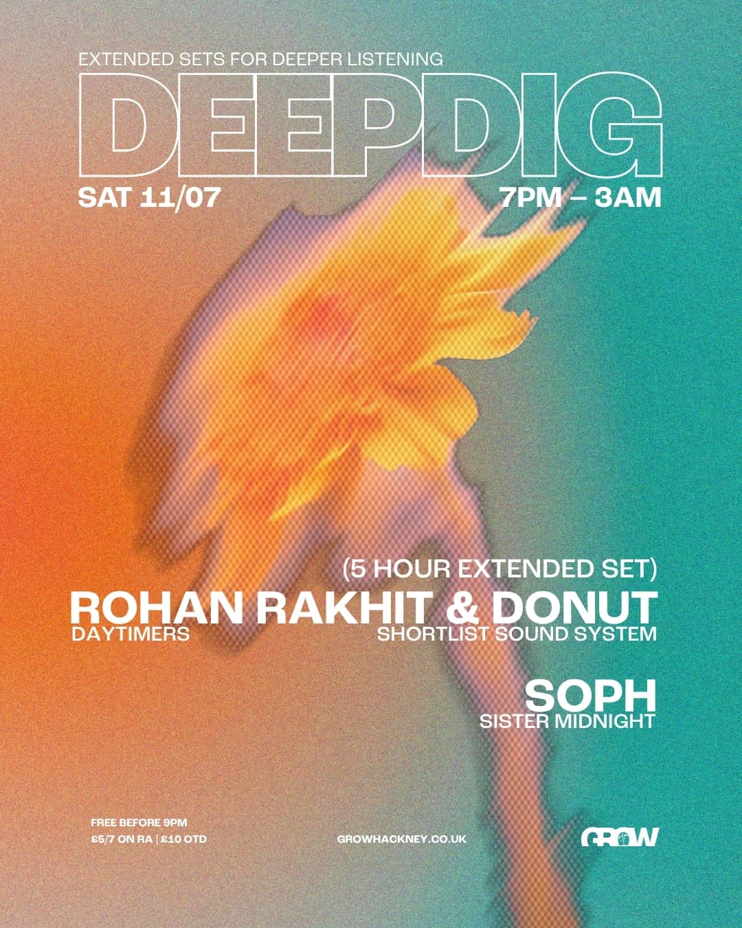 DeepDig - Rohan Rakhit & Donut (5 HR SET), Soph at Grow