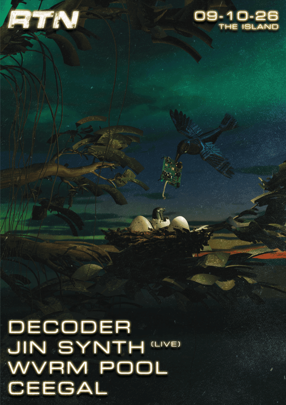 RTN with Decoder + Jin Synth (Live) at The Island