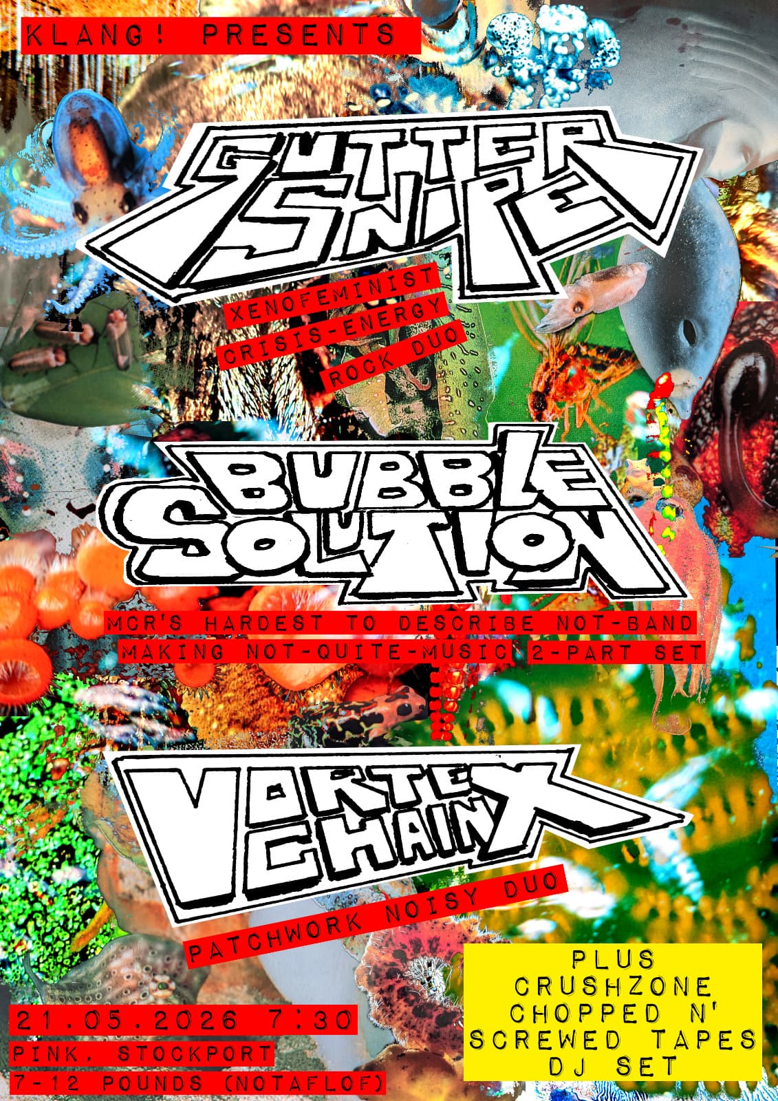 Klang!: Guttersnipe/ Bubble Solution/ Vortex Chain at PINK