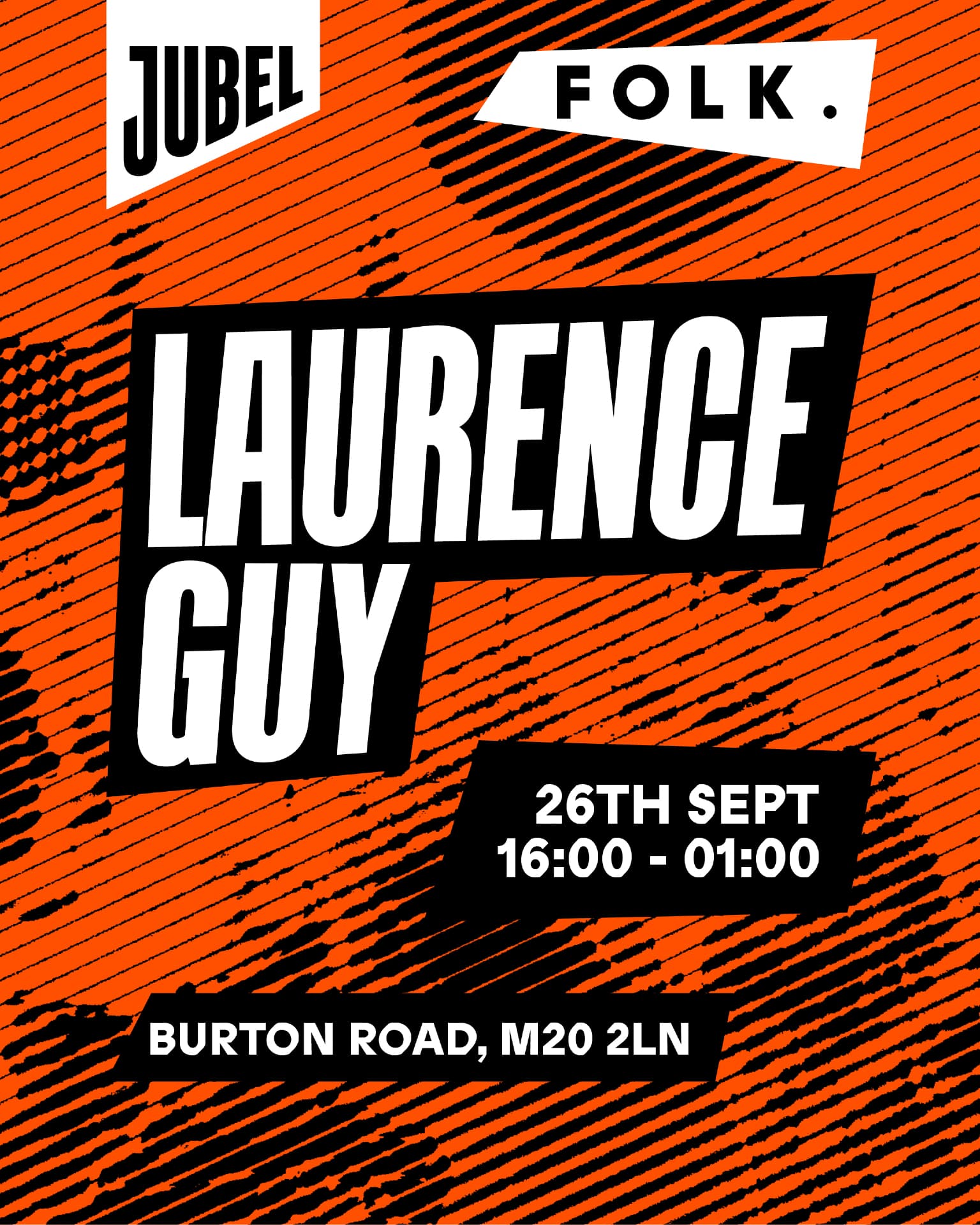 Jubel presents: Laurence Guy at Folk