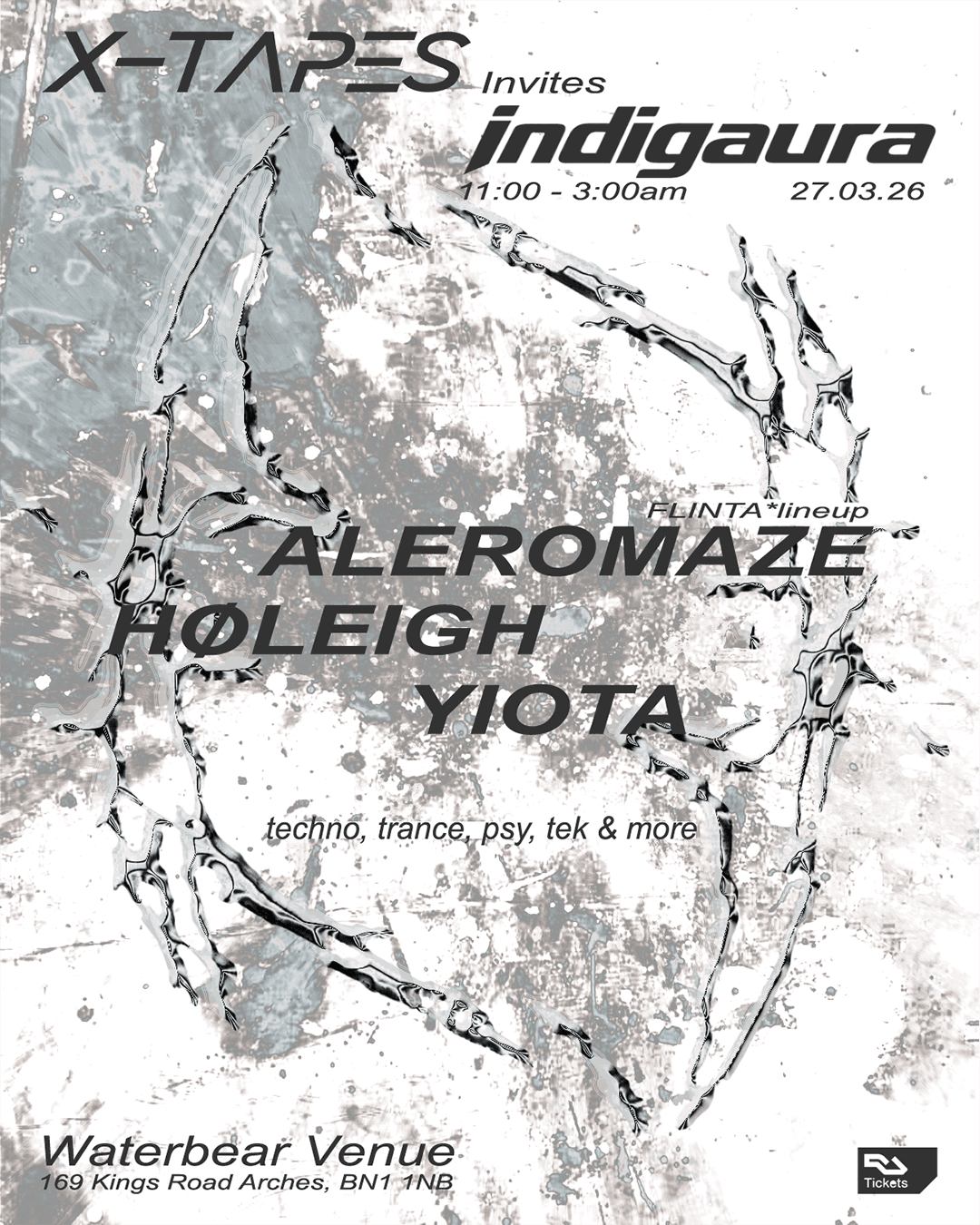 X-Tapes invites Indigaura with HØLEIGH at Waterbear