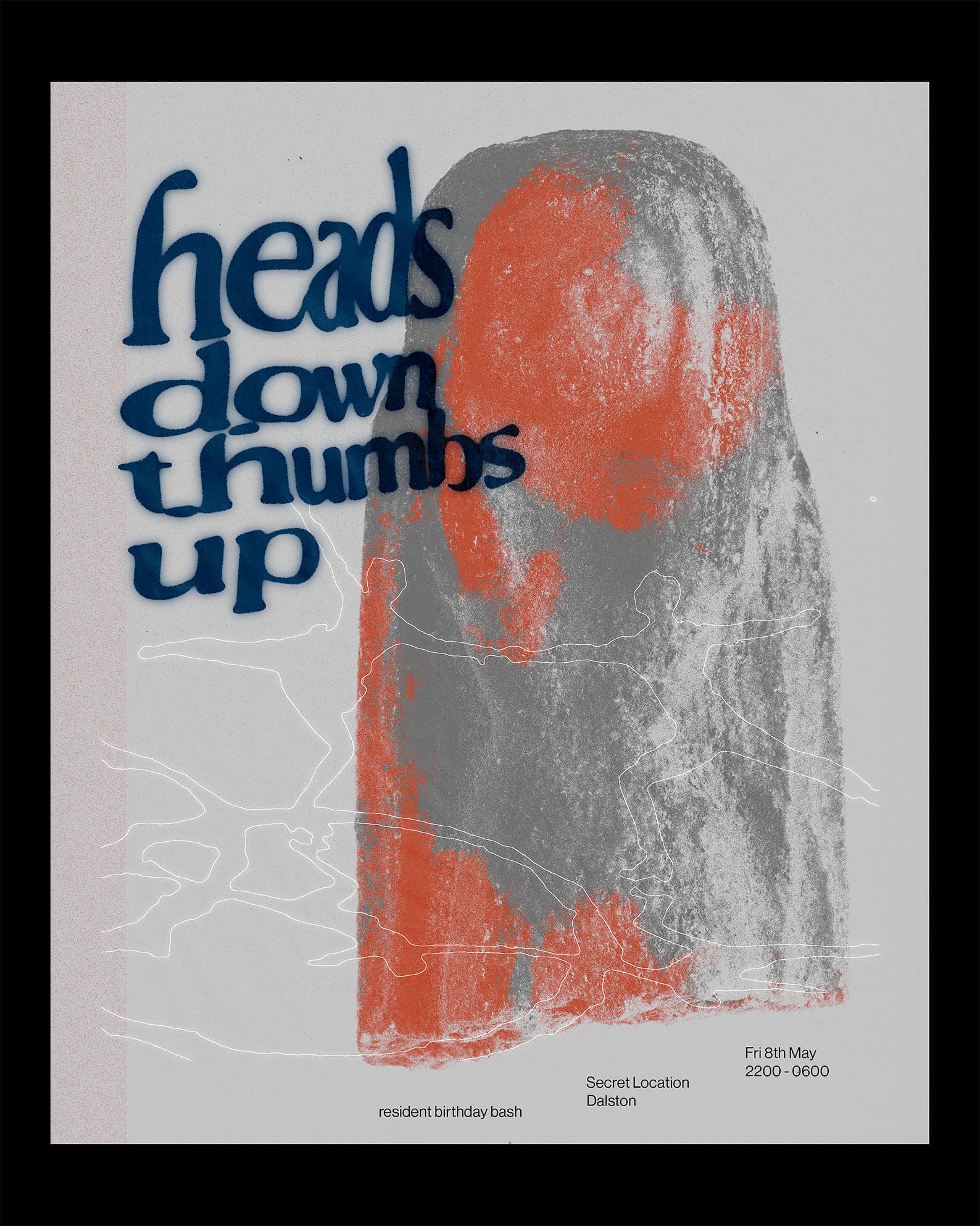 heads down thumbs up: a birthday bash at TBA - secret location in Dalston