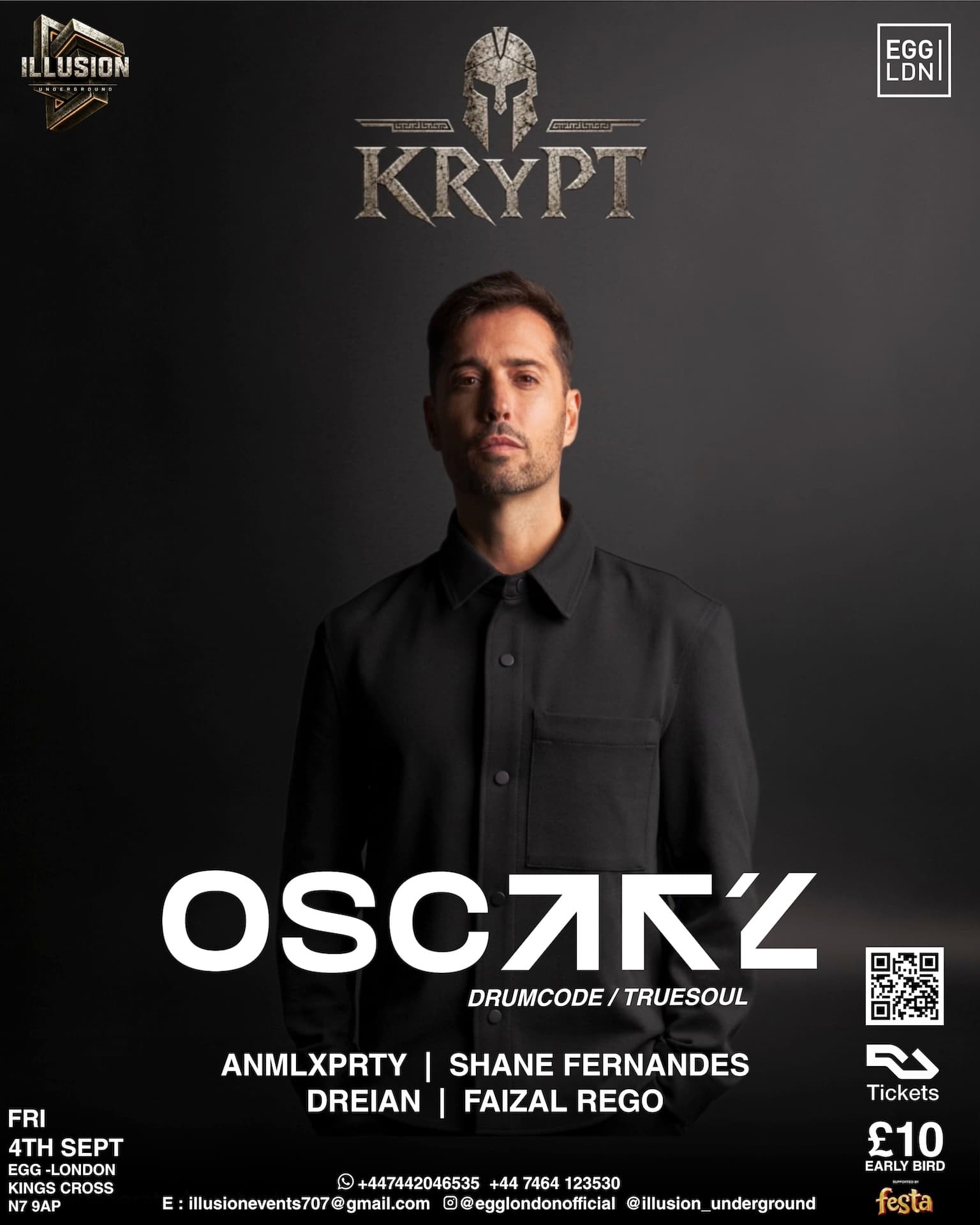 Illusion_Underground presents Oscar L [Drumcode / Truesoul]