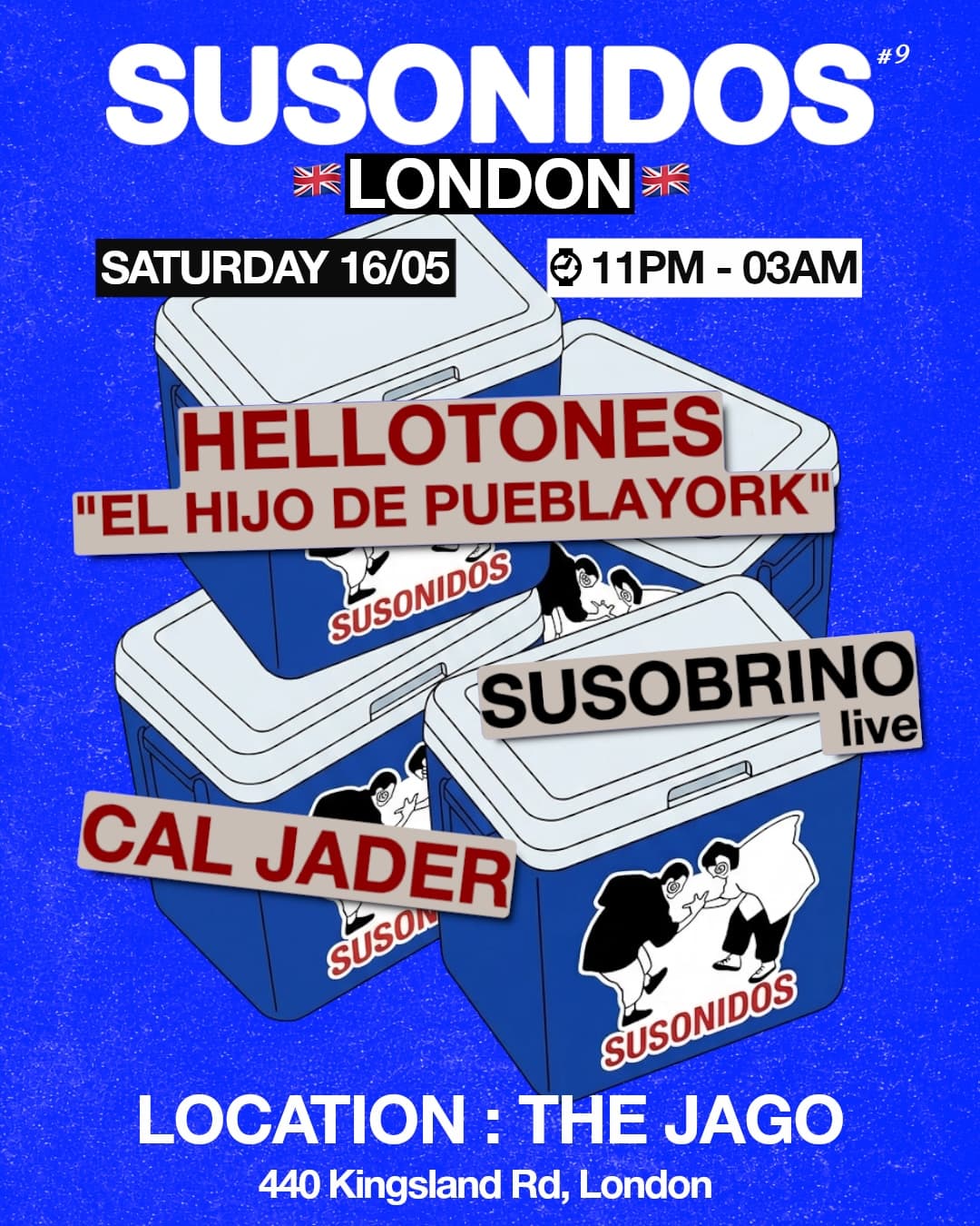 SUSONIDOS - Susobrino (LIVE) + hellotones (DJ) at The Jago