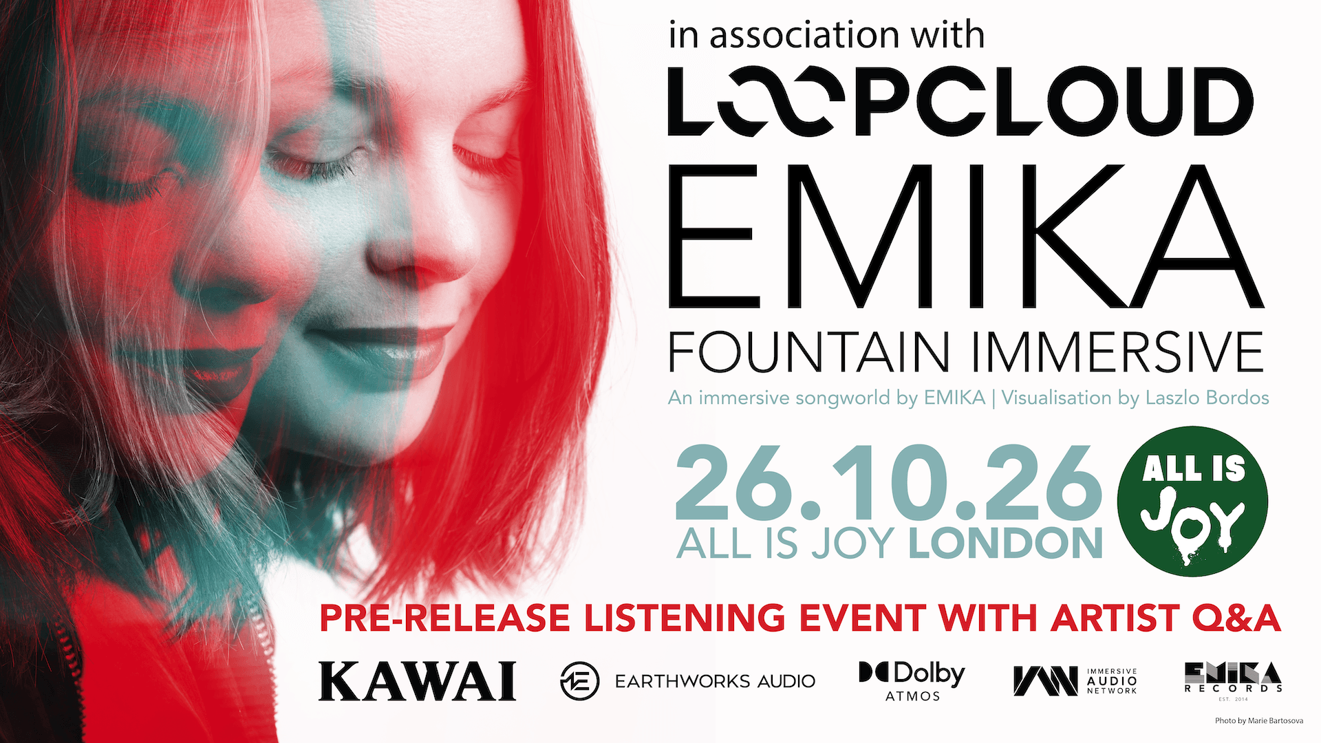 Emika - Fountain Immersive (Dolby Atmos Pre-Release Listening Event) - London
