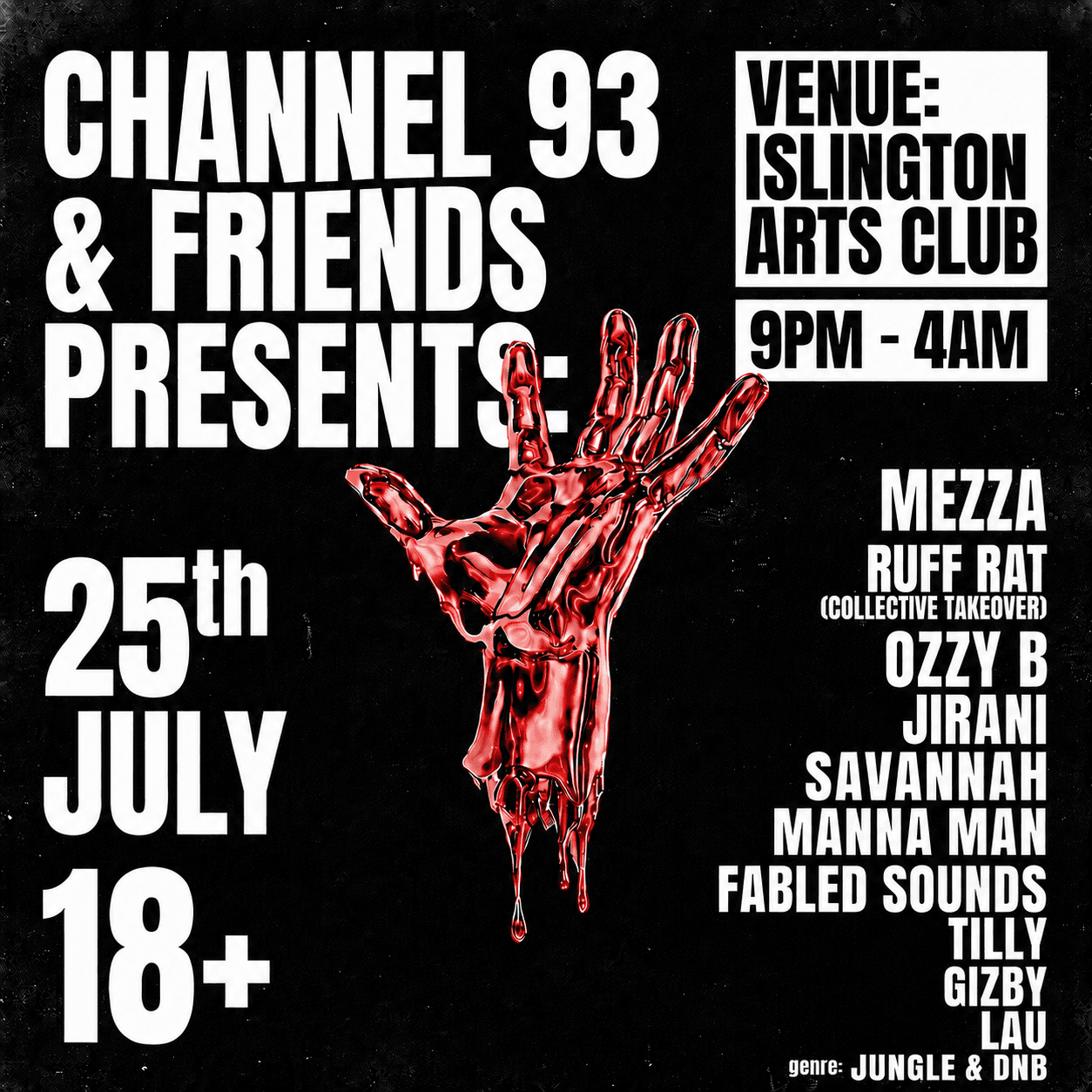 Channel 93 & Friends at Islington Arts Club