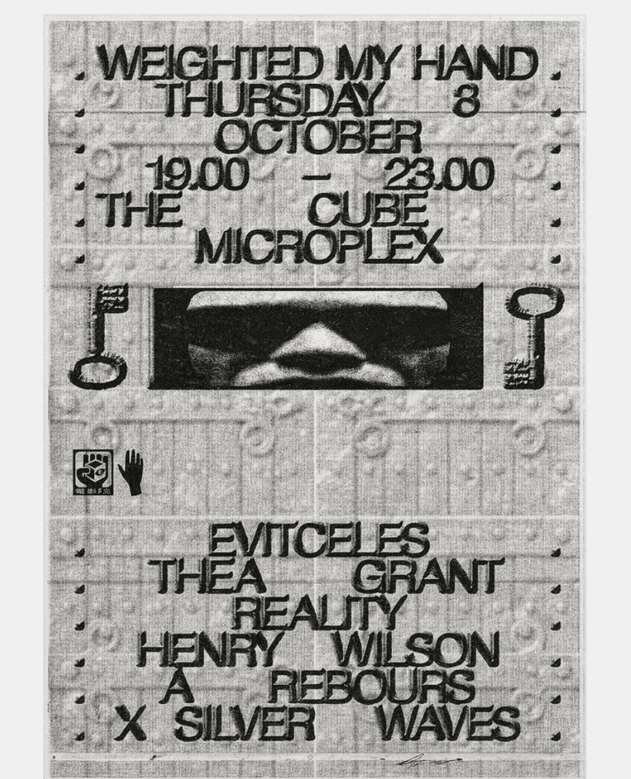 Upcoming event poster at Cube Microplex