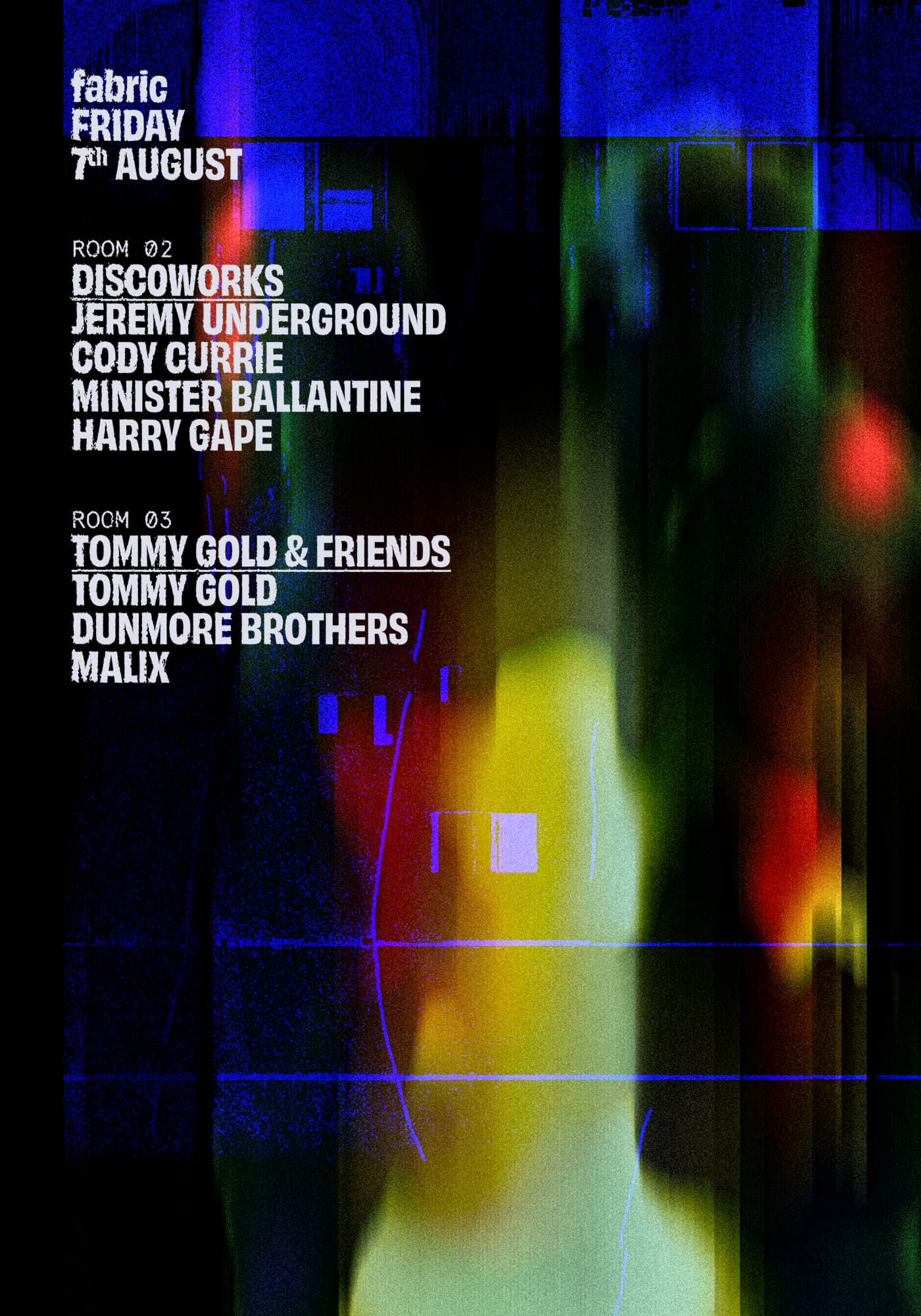 DISCOWORKS: Jeremy Underground, Cody Currie, Tommy Gold, Minister Ballantine, Harry Gape at FabricXX